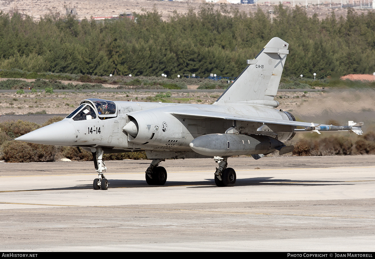 Aircraft Photo of C14-21 | Dassault Mirage F1M | Spain - Air Force | AirHistory.net #552466
