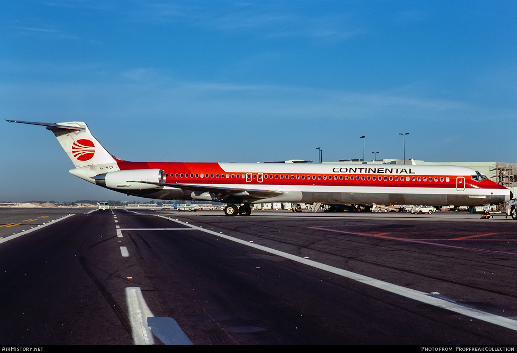 Aircraft Photo of EI-BTD | McDonnell Douglas MD-82 (DC-9-82) | Continental Airlines | AirHistory.net #552507