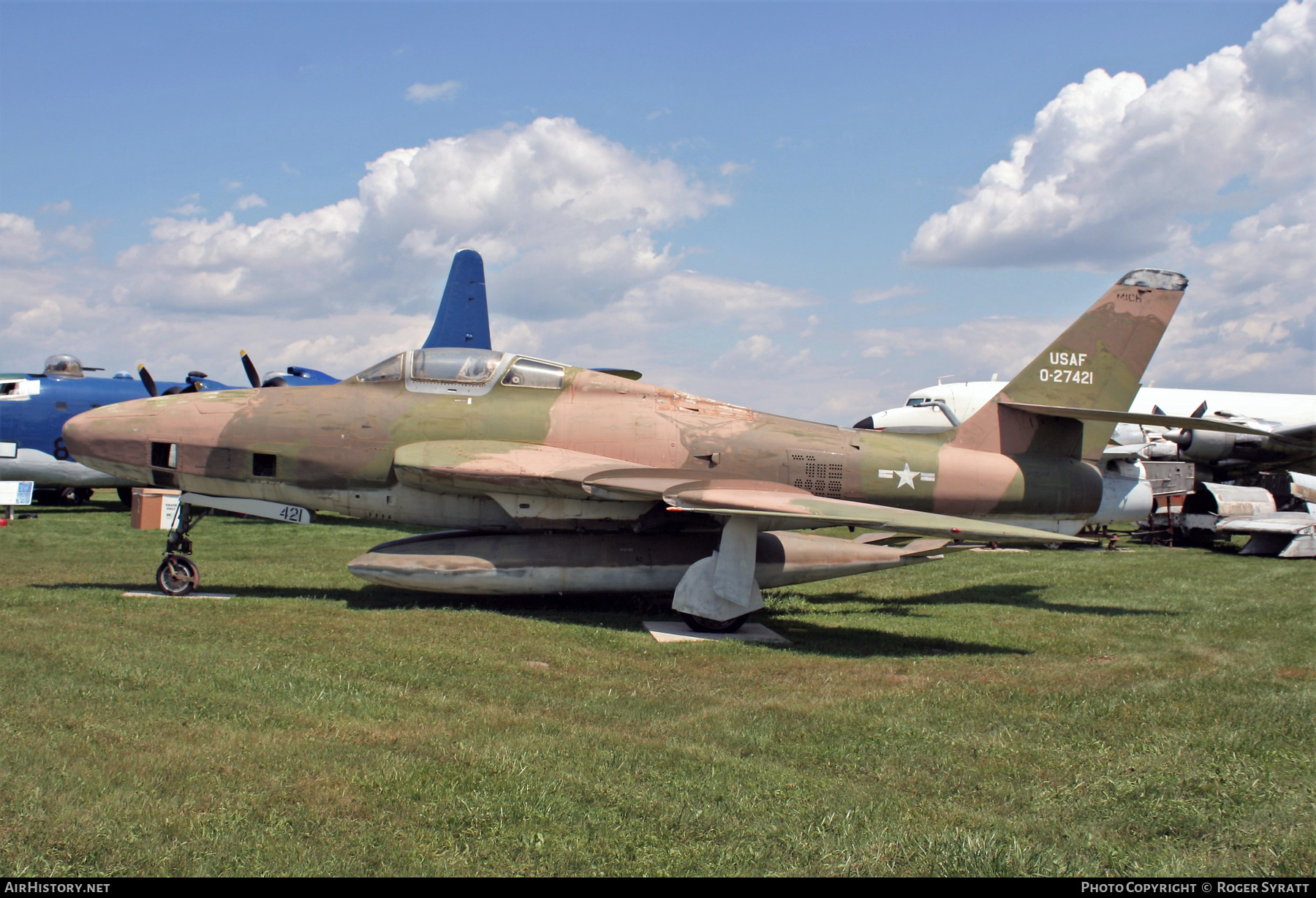 Aircraft Photo of 52-7421 / 0-27421 | Republic RF-84F Thunderflash | USA - Air Force | AirHistory.net #552535