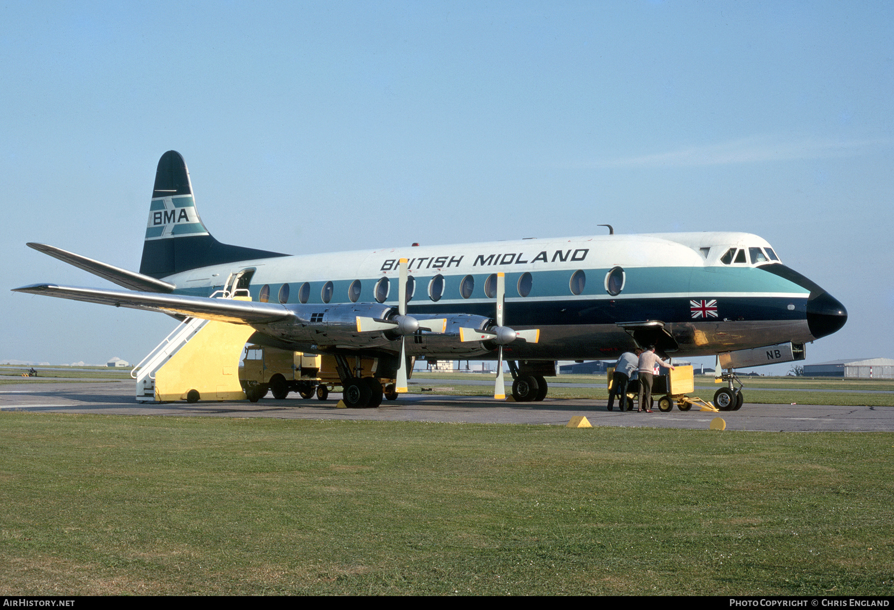 Aircraft Photo of G-AZNB | Vickers 813 Viscount | British Midland Airways - BMA | AirHistory.net #552540