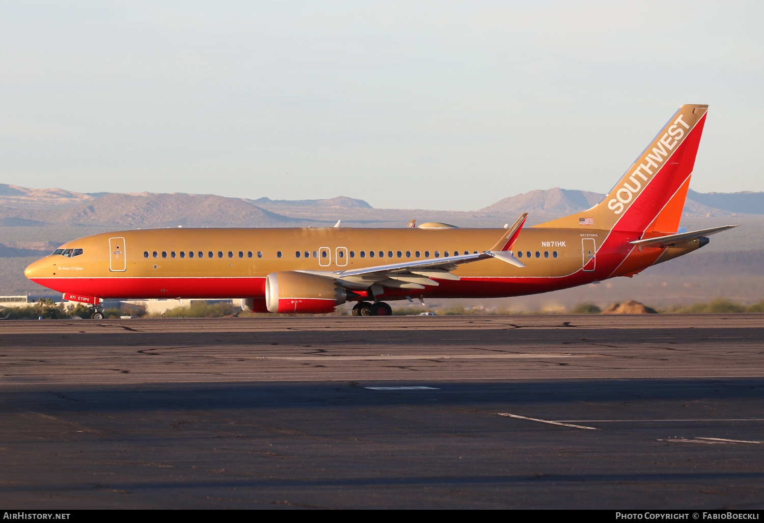 Aircraft Photo of N871HK | Boeing 737-8 Max 8 | Southwest Airlines | AirHistory.net #552562