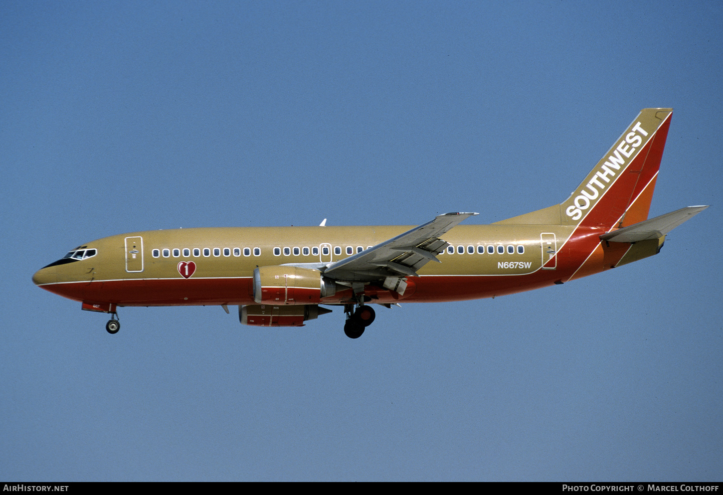 Aircraft Photo of N667SW | Boeing 737-3T5 | Southwest Airlines | AirHistory.net #552564