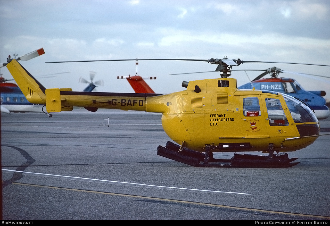 Aircraft Photo of G-BAFD | MBB BO-105DB | Ferranti Helicopters | AirHistory.net #552606