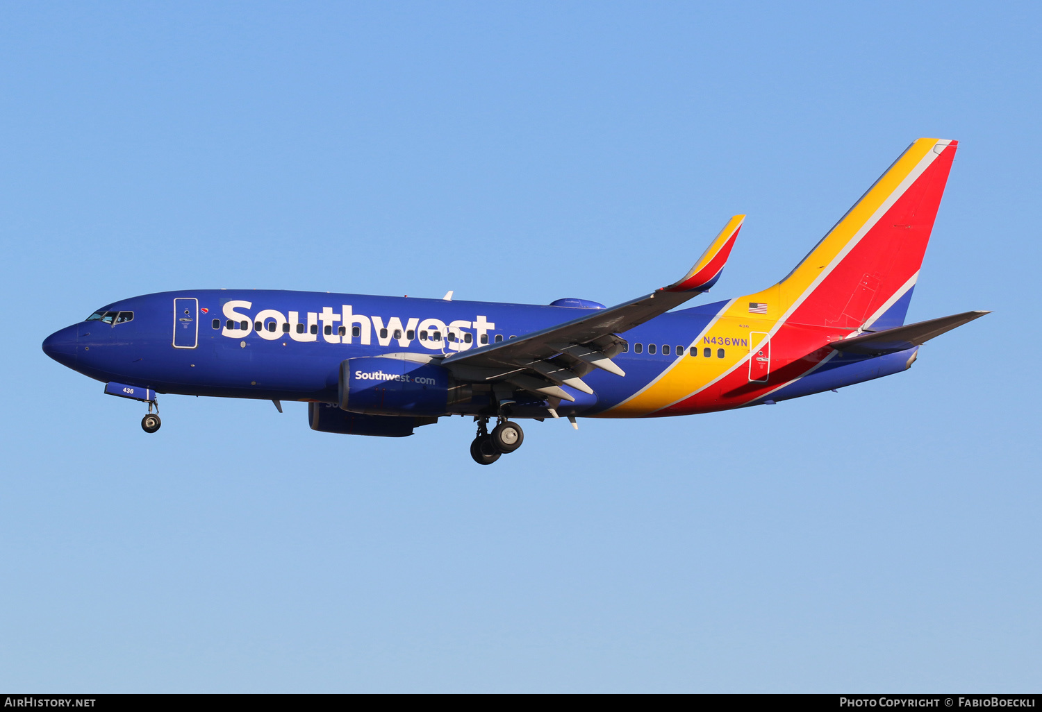 Aircraft Photo of N436WN | Boeing 737-7H4 | Southwest Airlines | AirHistory.net #552686