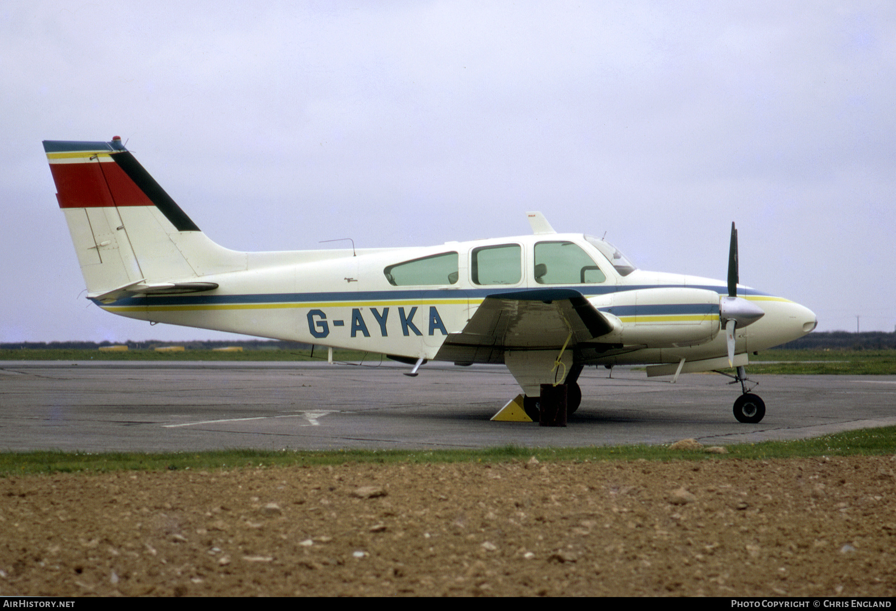 Aircraft Photo of G-AYKA | Beech B55A Baron (95-B55) | AirHistory.net #552695