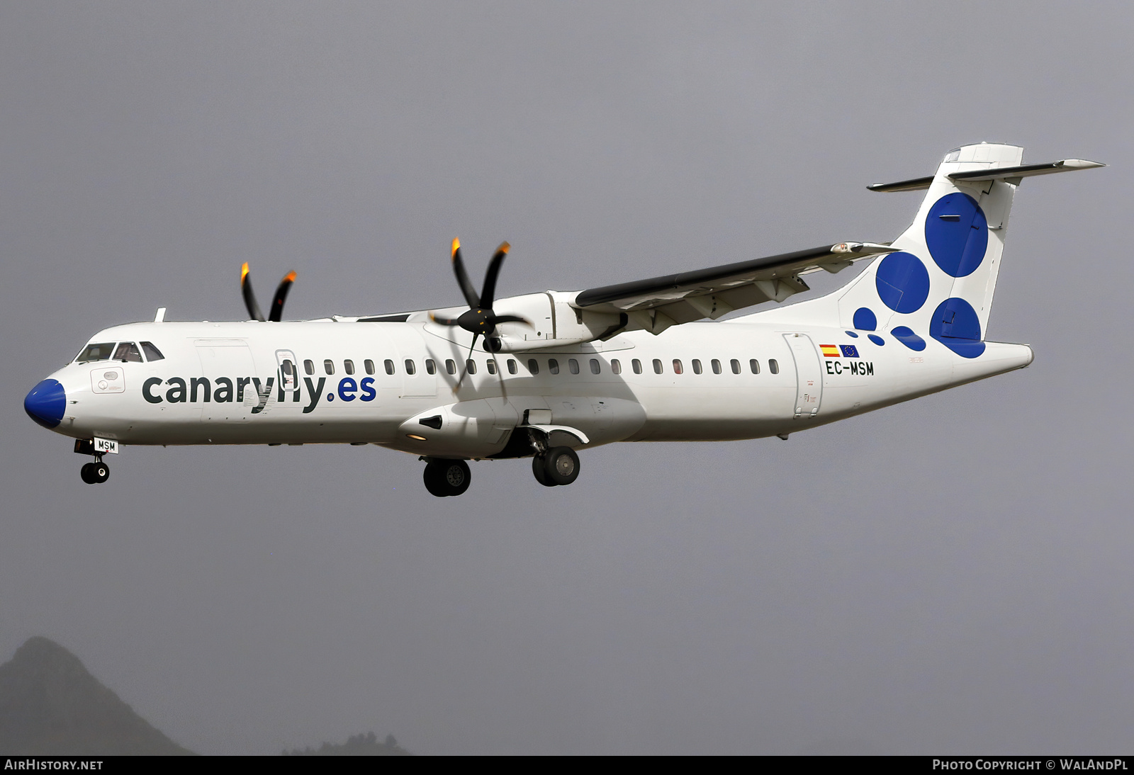 Aircraft Photo of EC-MSM | ATR ATR-72-500 (ATR-72-212A) | Canaryfly | AirHistory.net #552701