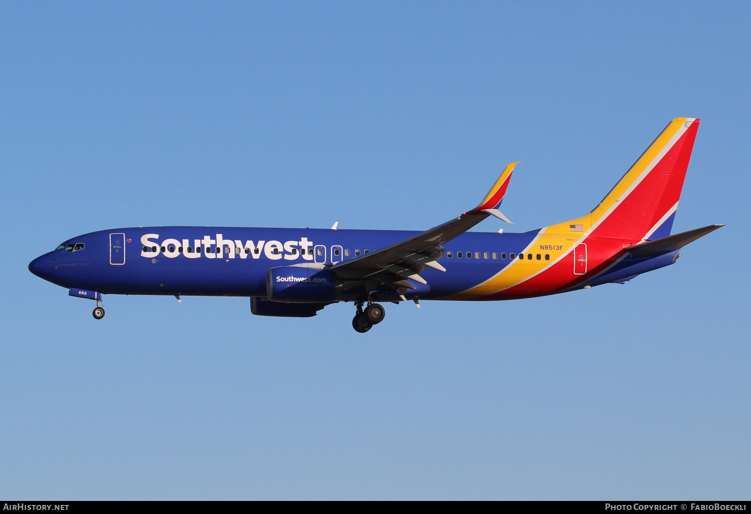 Aircraft Photo of N8513F | Boeing 737-800 | Southwest Airlines | AirHistory.net #552707