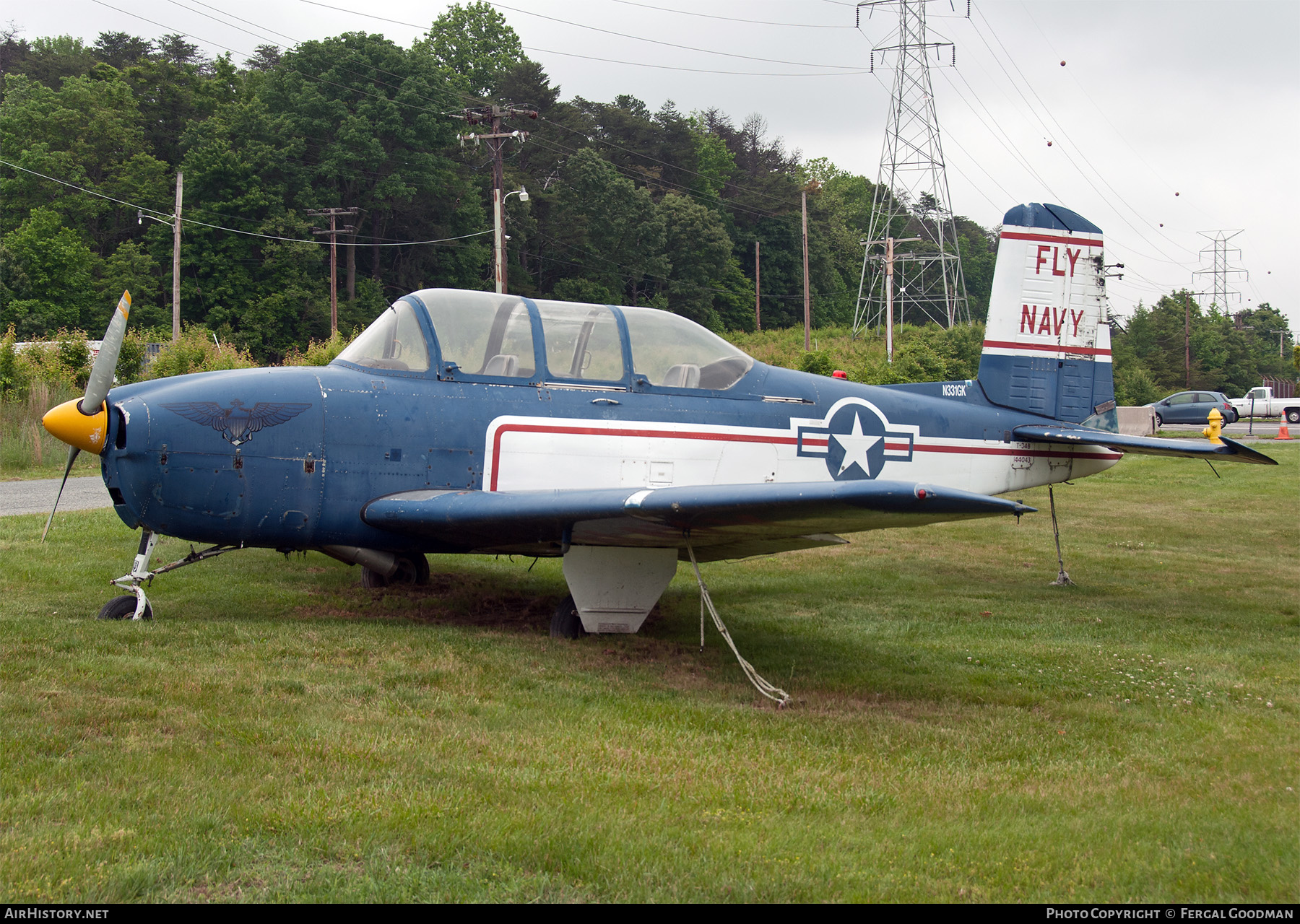 Aircraft Photo of N331GK / 144043 | Beech T-34B Mentor (D45) | USA - Navy | AirHistory.net #552710