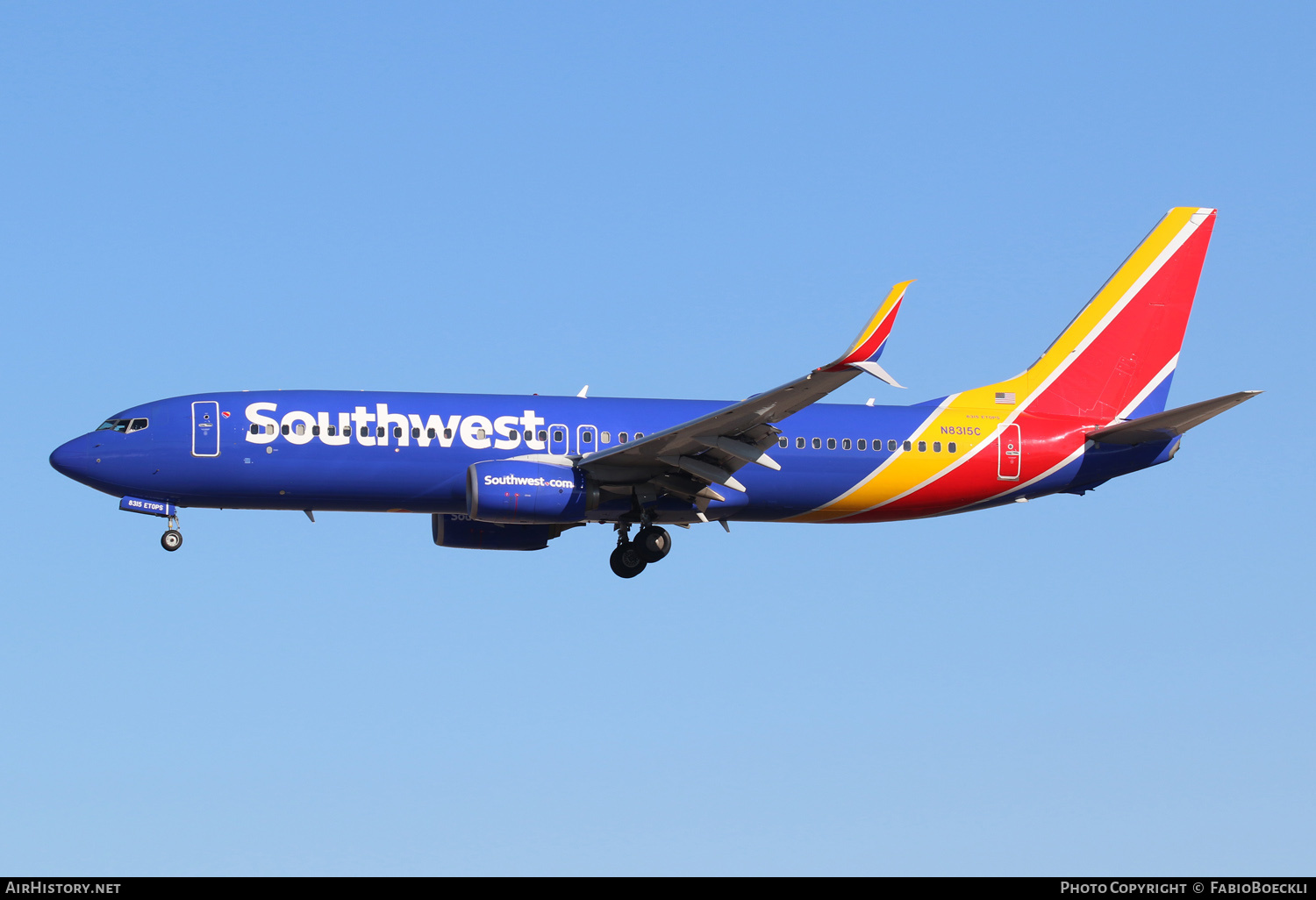 Aircraft Photo of N8315C | Boeing 737-8H4 | Southwest Airlines | AirHistory.net #552717