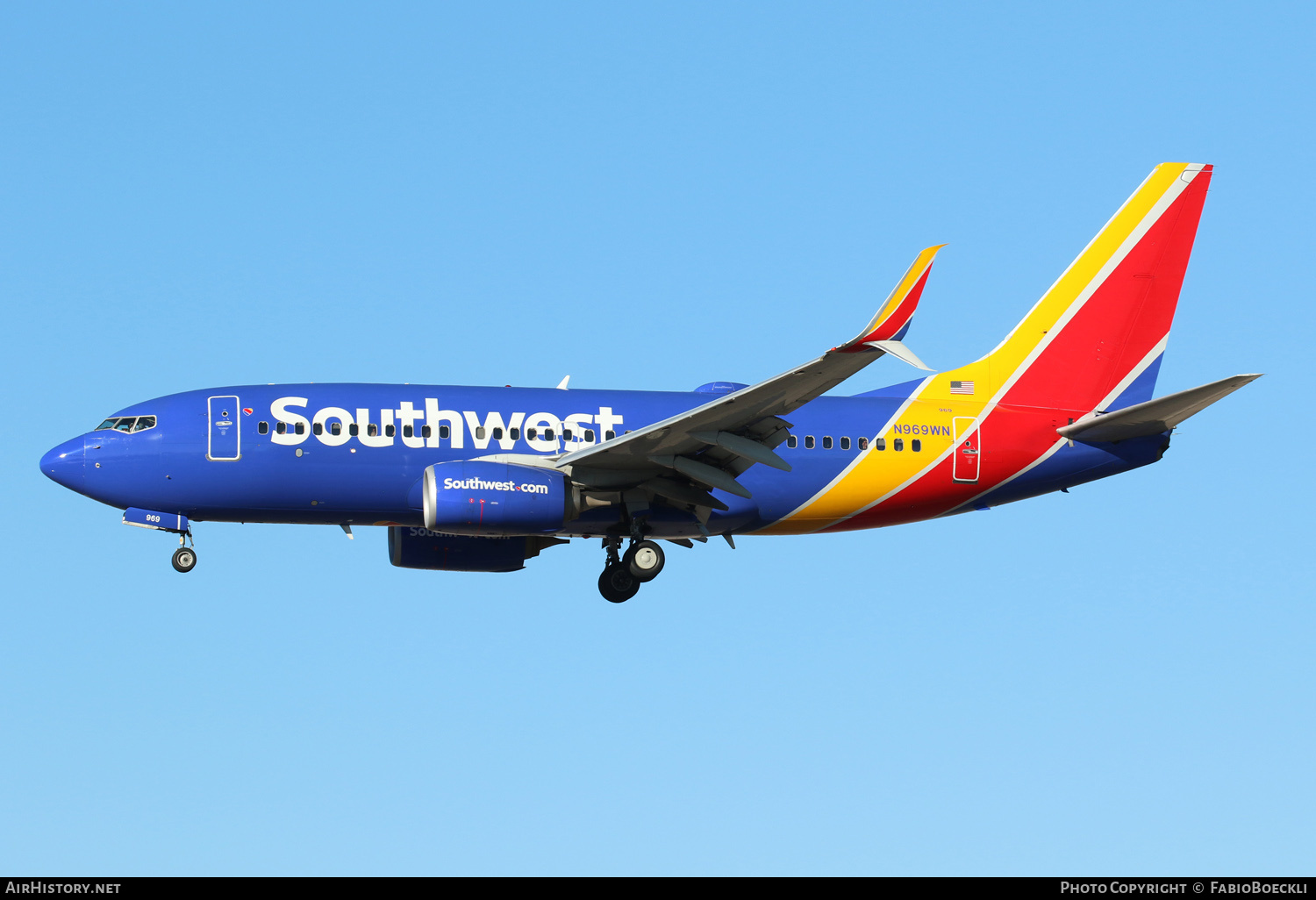 Aircraft Photo of N969WN | Boeing 737-7H4 | Southwest Airlines | AirHistory.net #552742