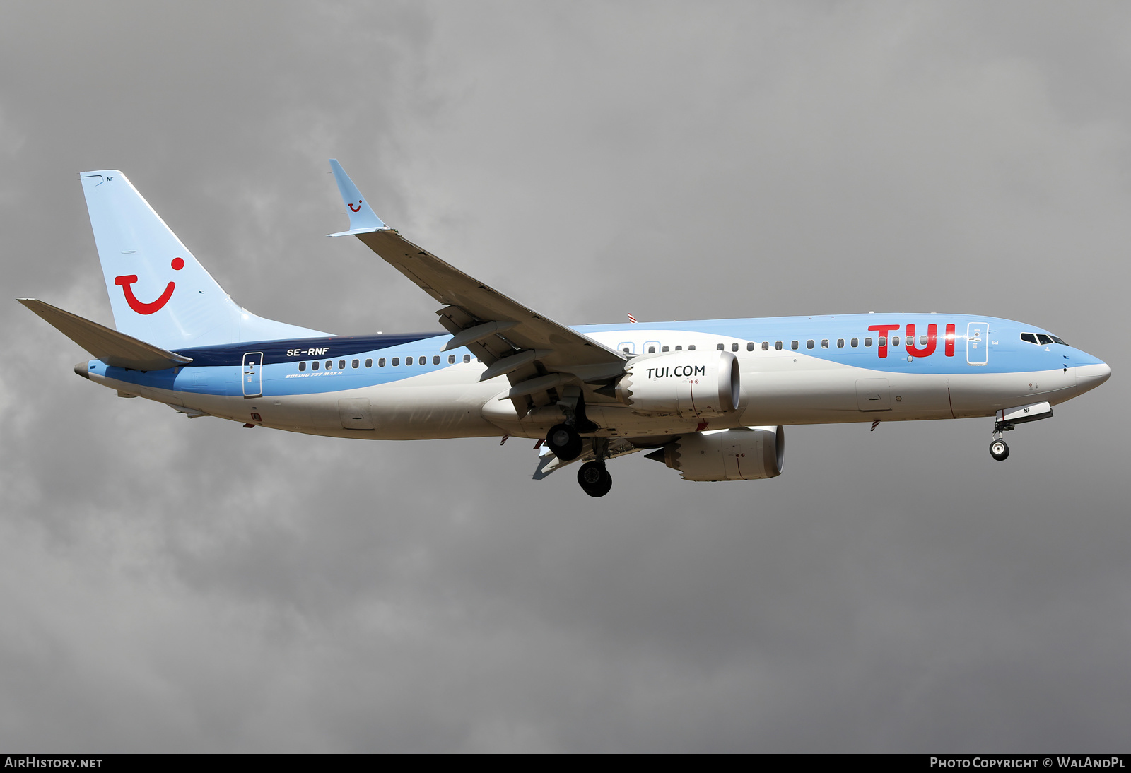 Aircraft Photo of SE-RNF | Boeing 737-8 Max 8 | TUI | AirHistory.net #552752