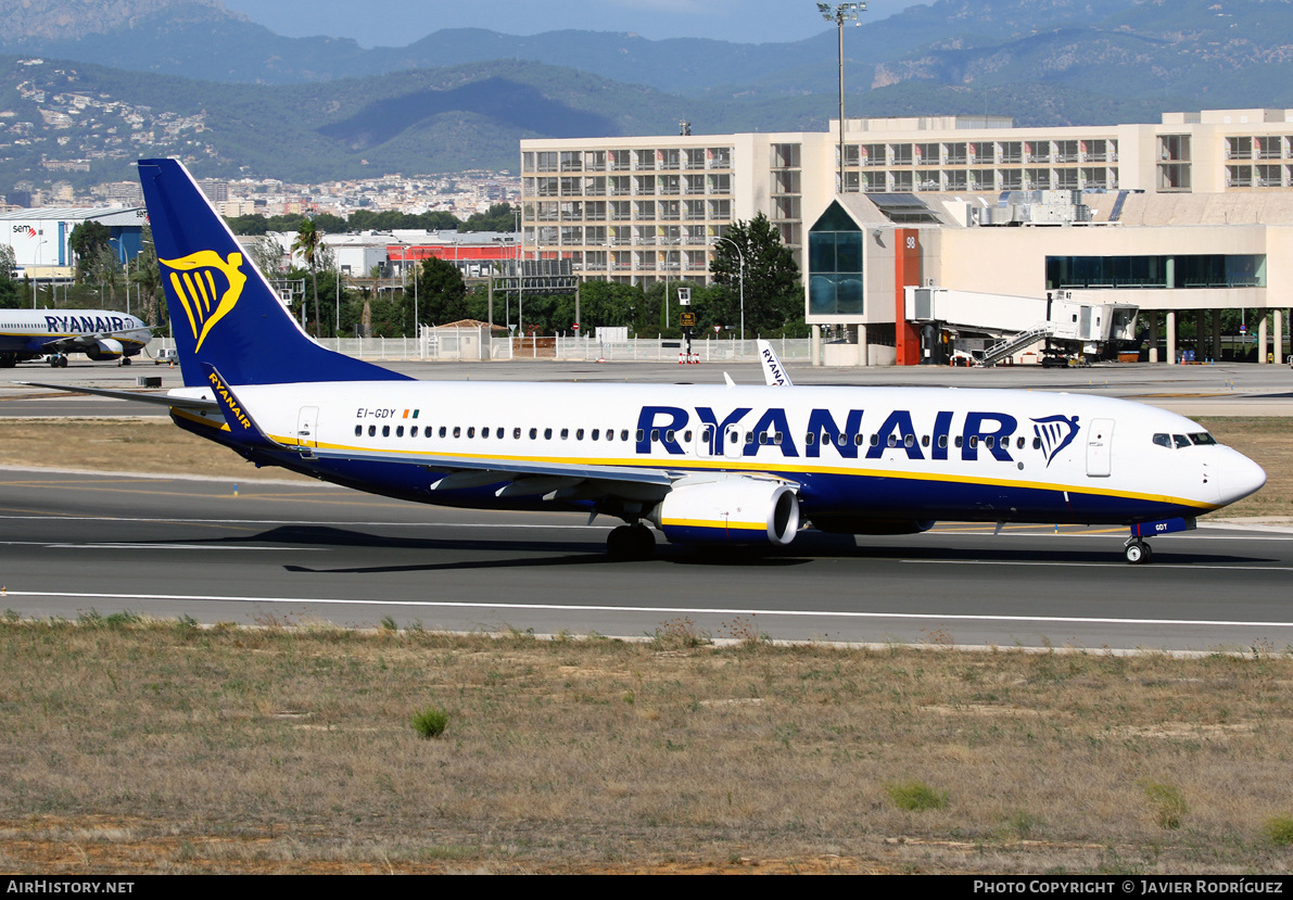 Aircraft Photo of EI-GDY | Boeing 737-800 | Ryanair | AirHistory.net #552755