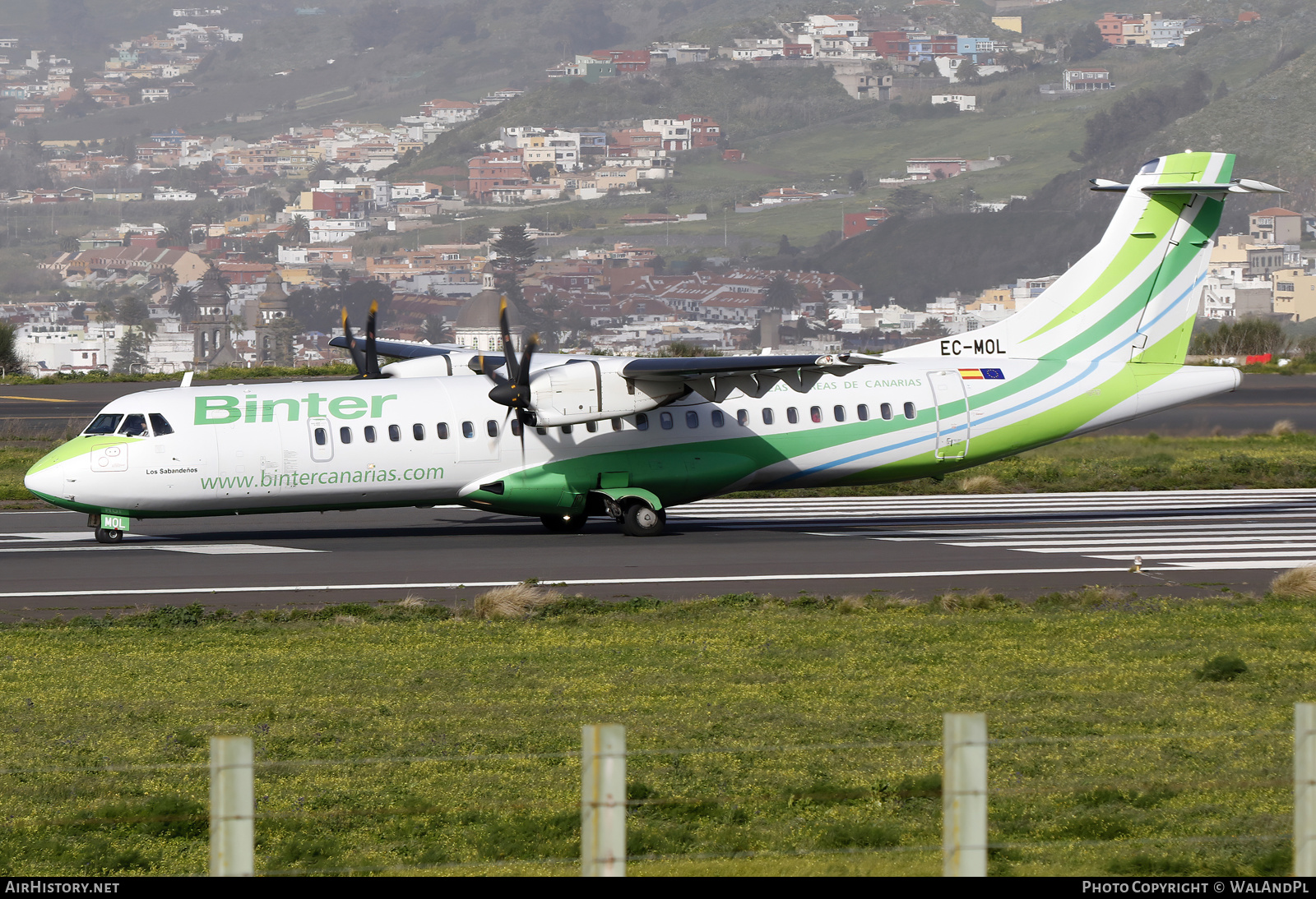Aircraft Photo of EC-MOL | ATR ATR-72-600 (ATR-72-212A) | Binter Canarias | AirHistory.net #552767