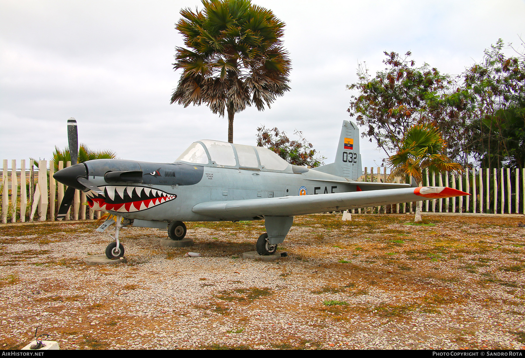 Aircraft Photo of FAE-032 | Beech T-34C Turbo Mentor (45) | Ecuador - Air Force | AirHistory.net #552768