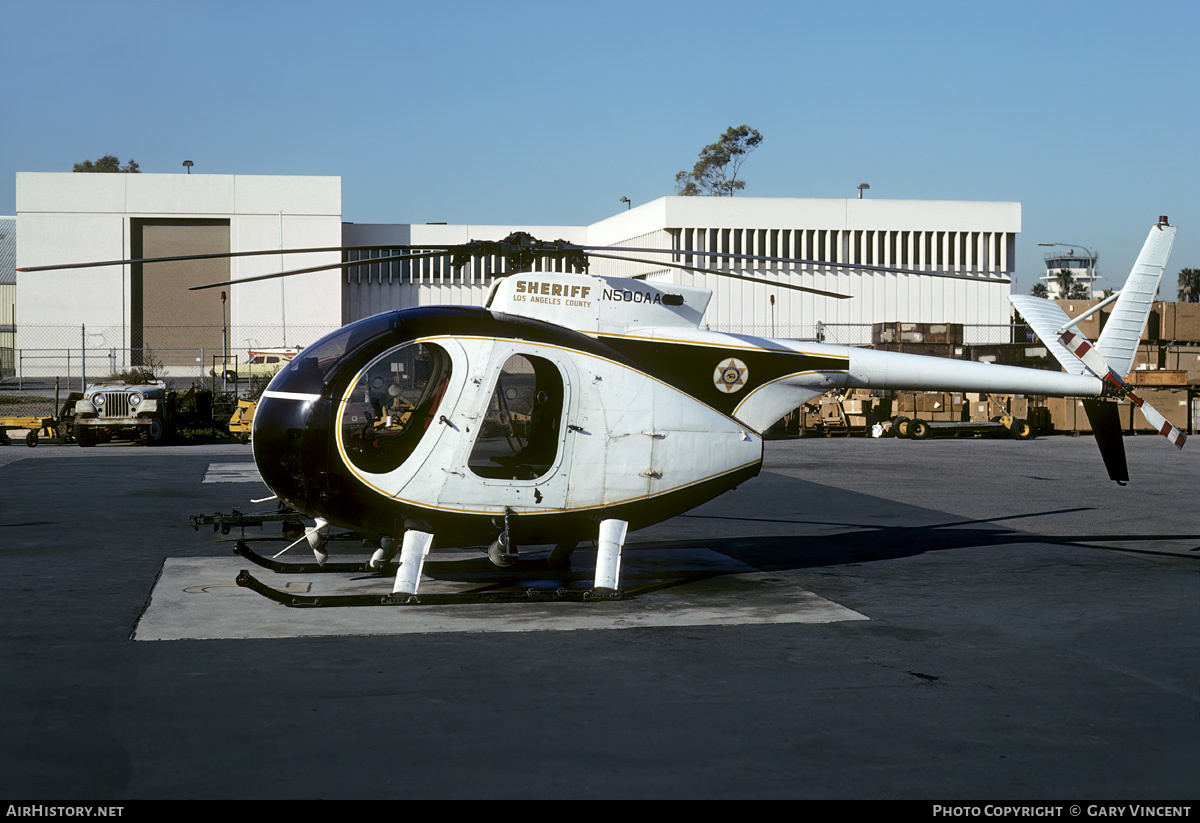 Aircraft Photo of N500AA | Hughes 500C (369HS) | Los Angeles County Sheriff | AirHistory.net #552783