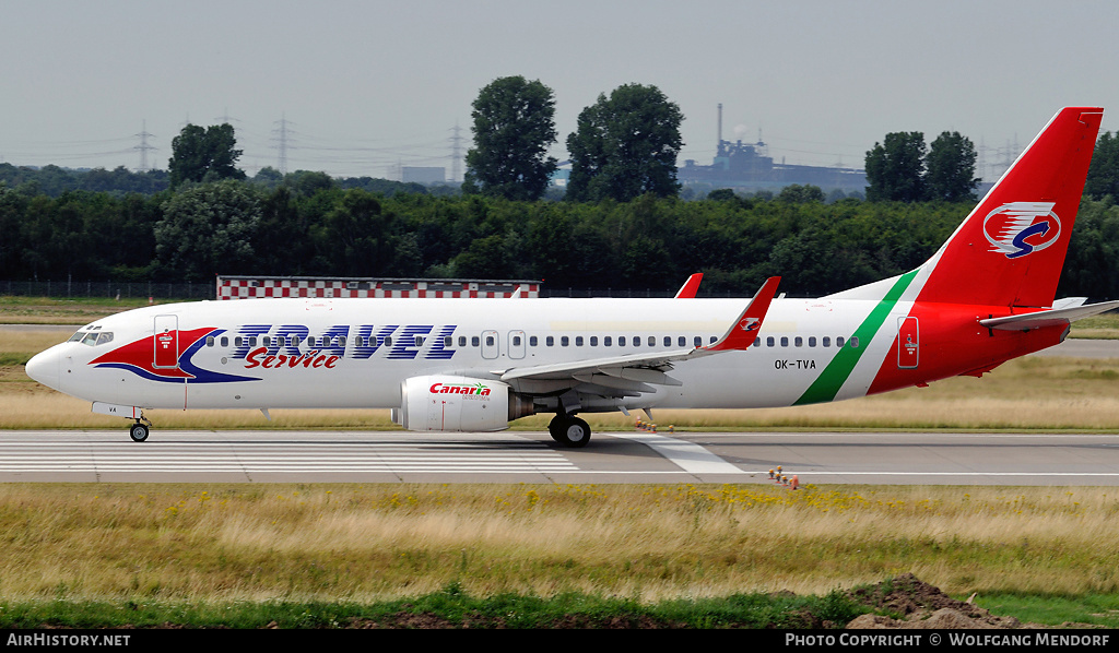 Aircraft Photo of OK-TVA | Boeing 737-86N | Travel Service | AirHistory.net #552833