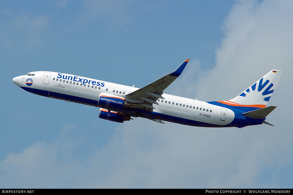 Aircraft Photo of D-ASXK | Boeing 737-86J | SunExpress | AirHistory.net #552835