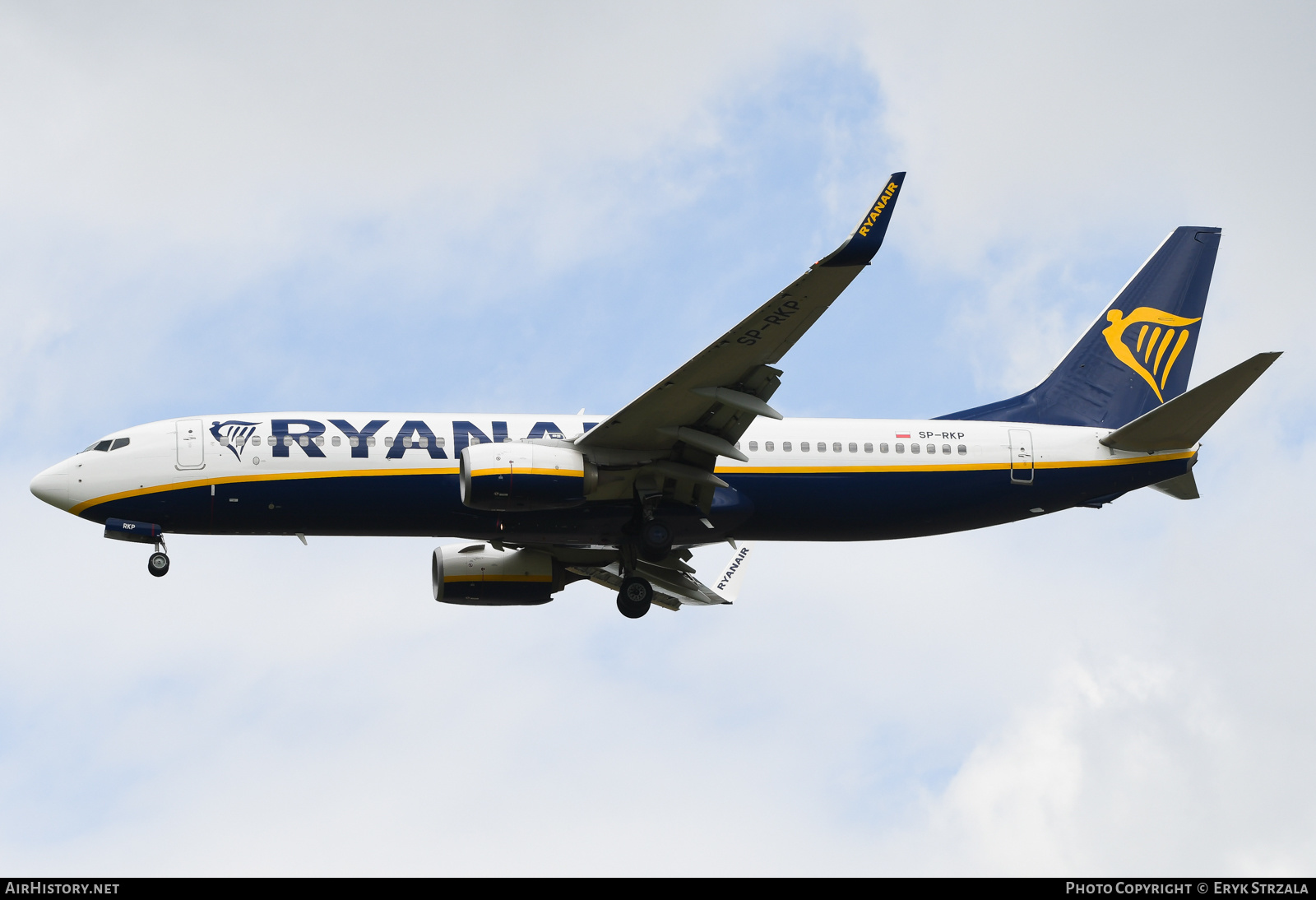 Aircraft Photo of SP-RKP | Boeing 737-8AS | Ryanair | AirHistory.net #552867