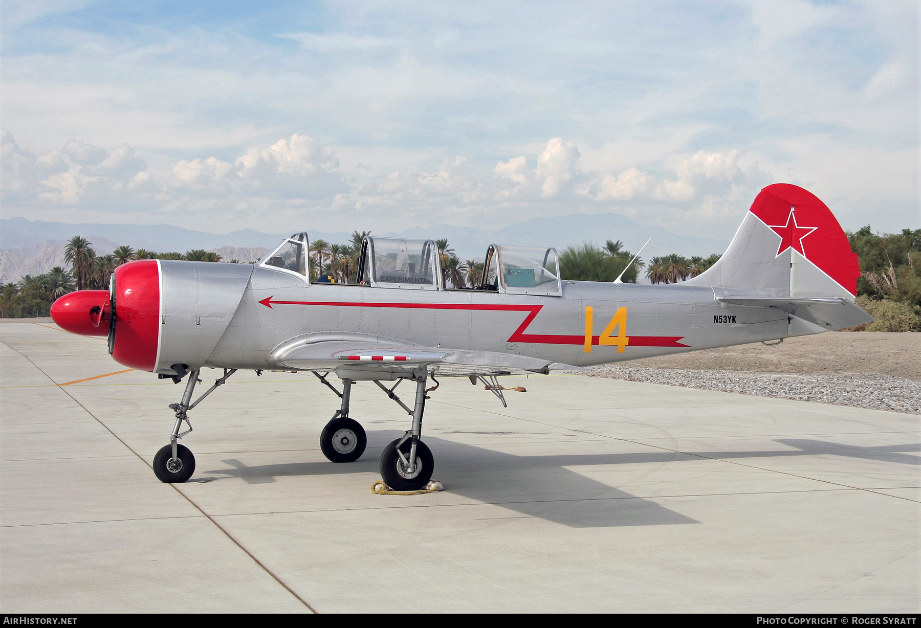 Aircraft Photo of N53YK | Yakovlev Yak-52 | Soviet Union - Air Force | AirHistory.net #552881