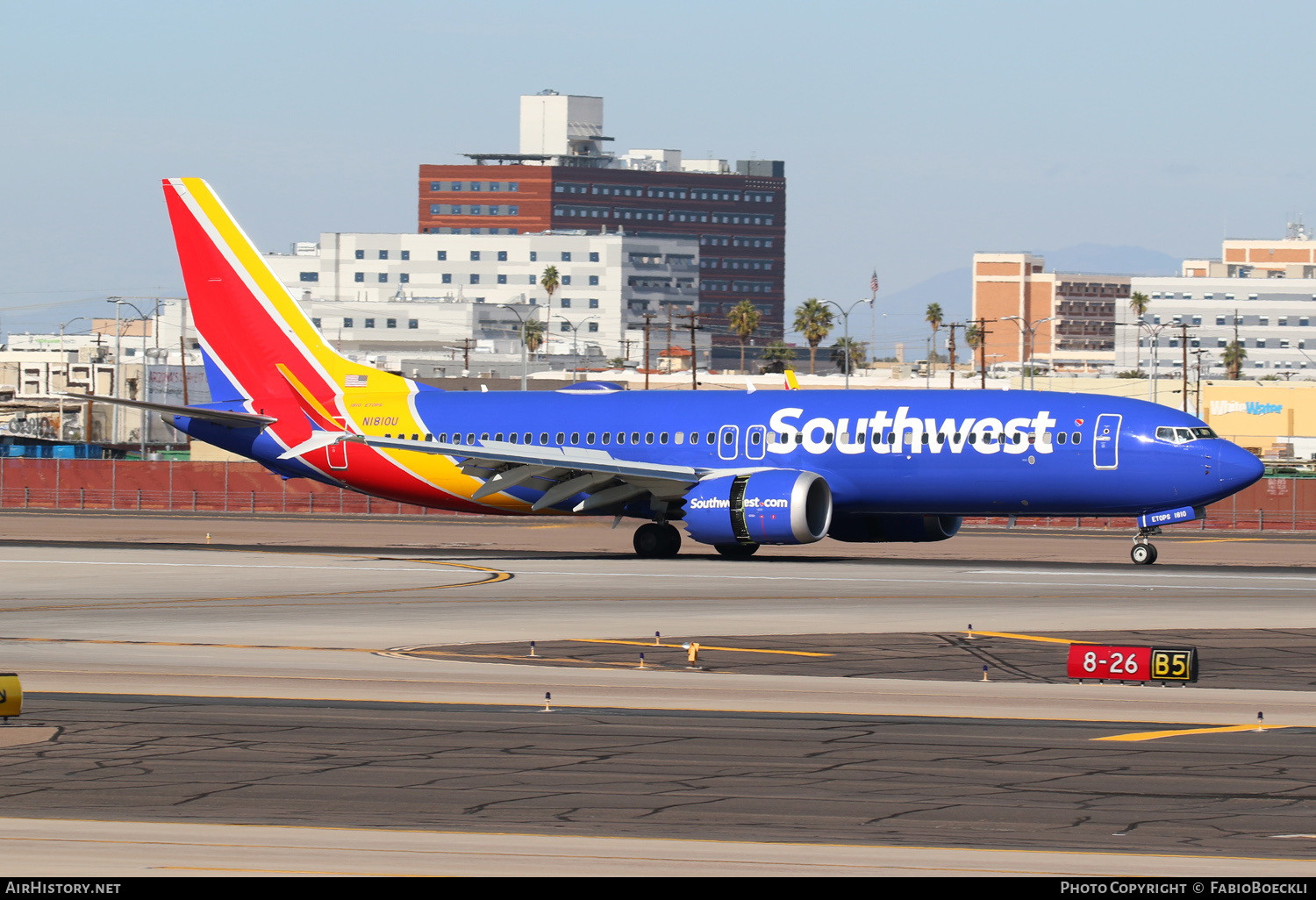 Aircraft Photo of N1810U | Boeing 737-8 Max 8 | Southwest Airlines | AirHistory.net #552910