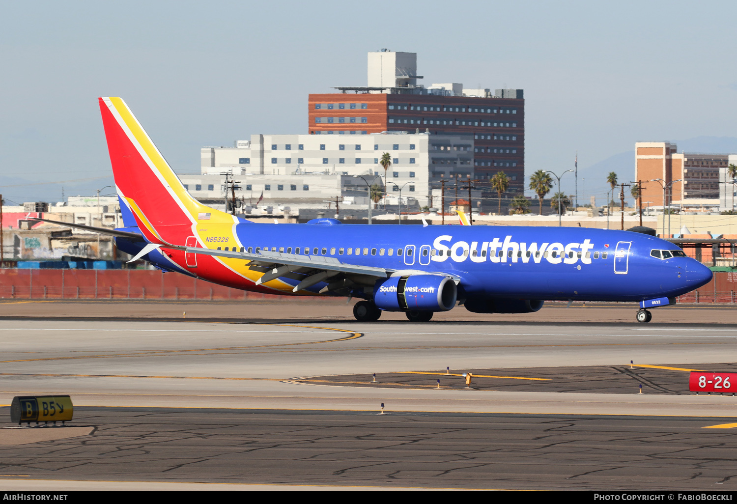 Aircraft Photo of N8532S | Boeing 737-8H4 | Southwest Airlines | AirHistory.net #552920