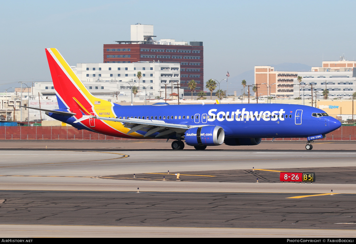 Aircraft Photo of N8709Q | Boeing 737-8 Max 8 | Southwest Airlines | AirHistory.net #552960
