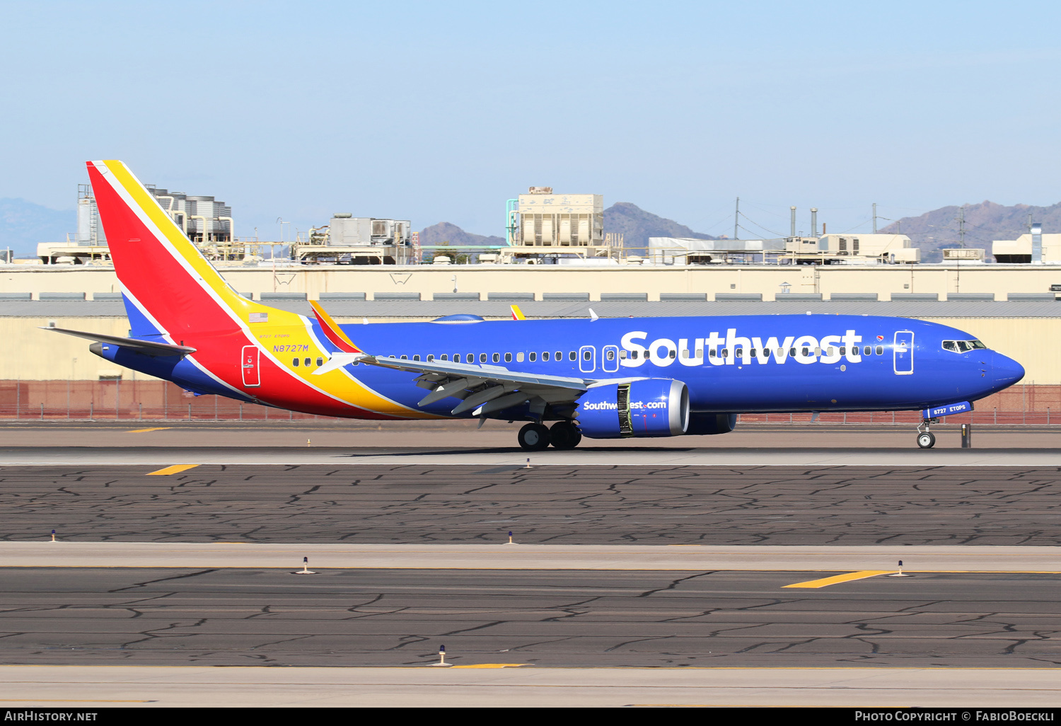 Aircraft Photo of N8727M | Boeing 737-8 Max 8 | Southwest Airlines | AirHistory.net #552961