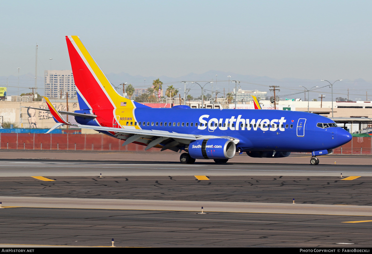 Aircraft Photo of N951WN | Boeing 737-7H4 | Southwest Airlines | AirHistory.net #552981