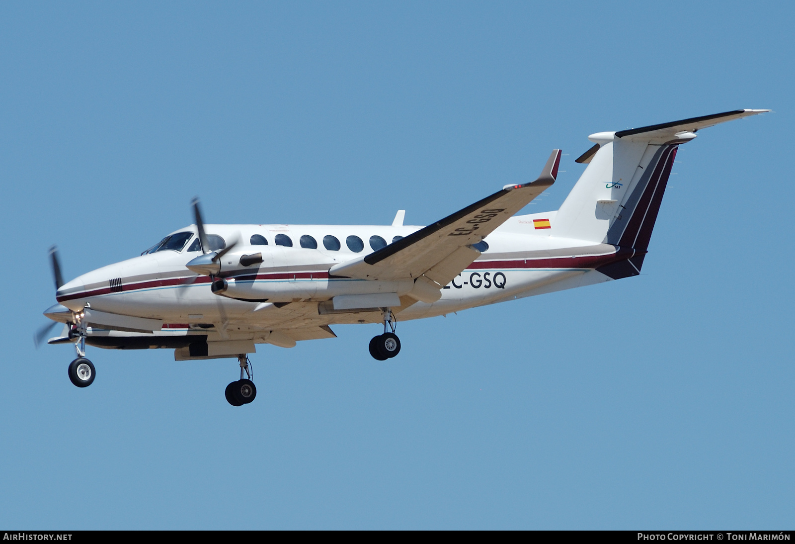 Aircraft Photo of EC-GSQ | Beech Super King Air 350 (B300) | TAS - Transportes Aéreos del Sur | AirHistory.net #552992