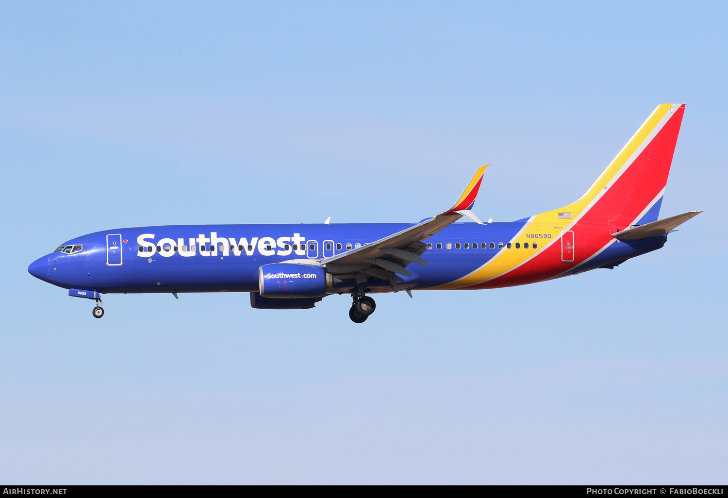 Aircraft Photo of N8659D | Boeing 737-8H4 | Southwest Airlines | AirHistory.net #553002