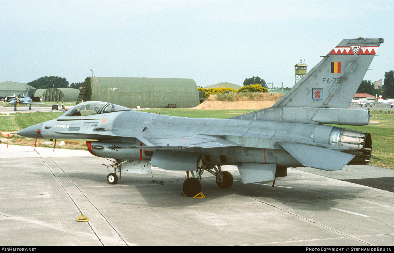 Aircraft Photo of FA-75 | General Dynamics F-16A Fighting Falcon | Belgium - Air Force | AirHistory.net #553022