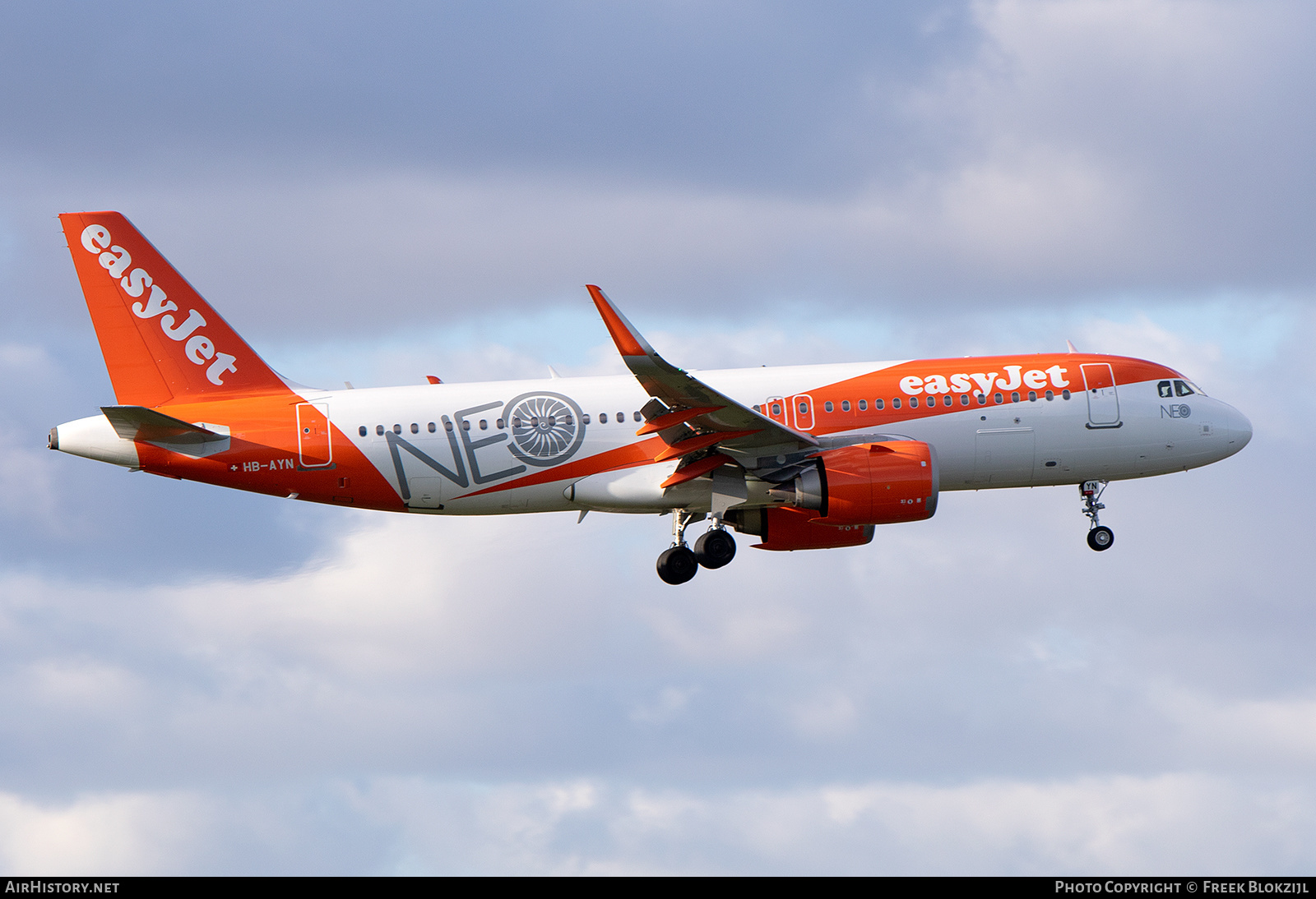 Aircraft Photo of HB-AYN | Airbus A320-251N | EasyJet | AirHistory.net #553031