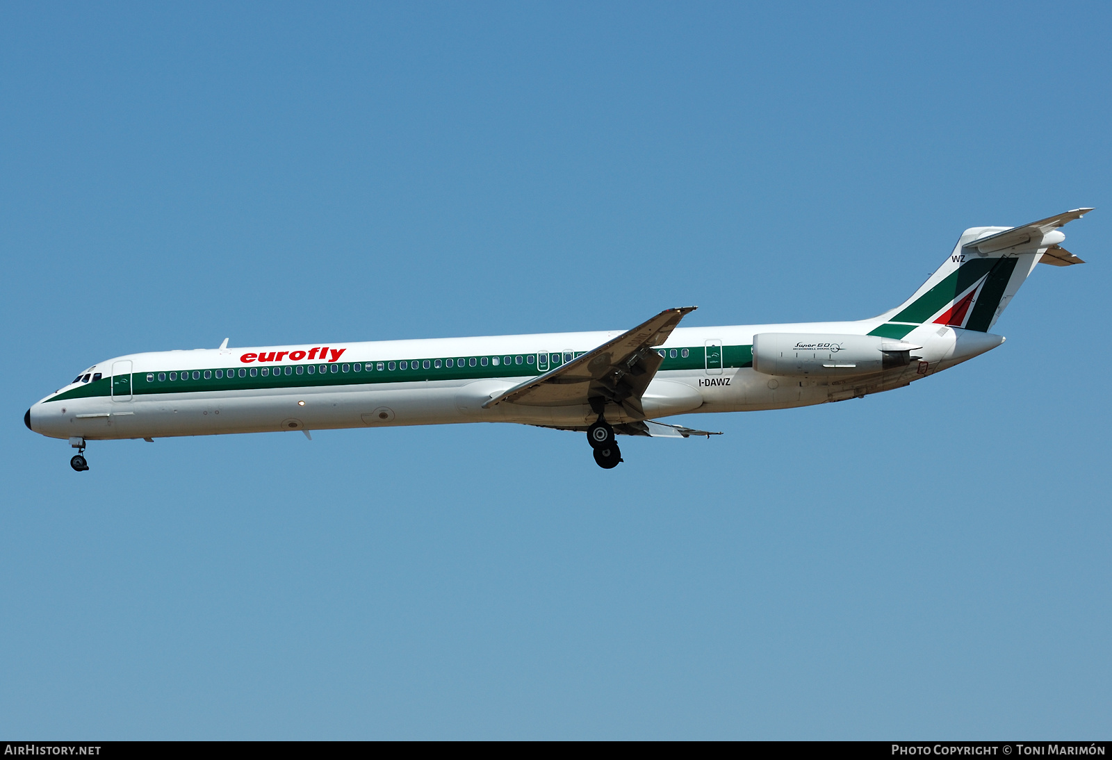 Aircraft Photo of I-DAWZ | McDonnell Douglas MD-82 (DC-9-82) | Eurofly | AirHistory.net #553037