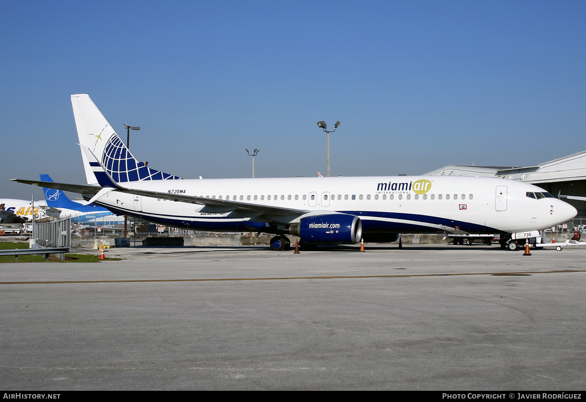 Aircraft Photo of N735MA | Boeing 737-8K5 | Miami Air International | AirHistory.net #553076