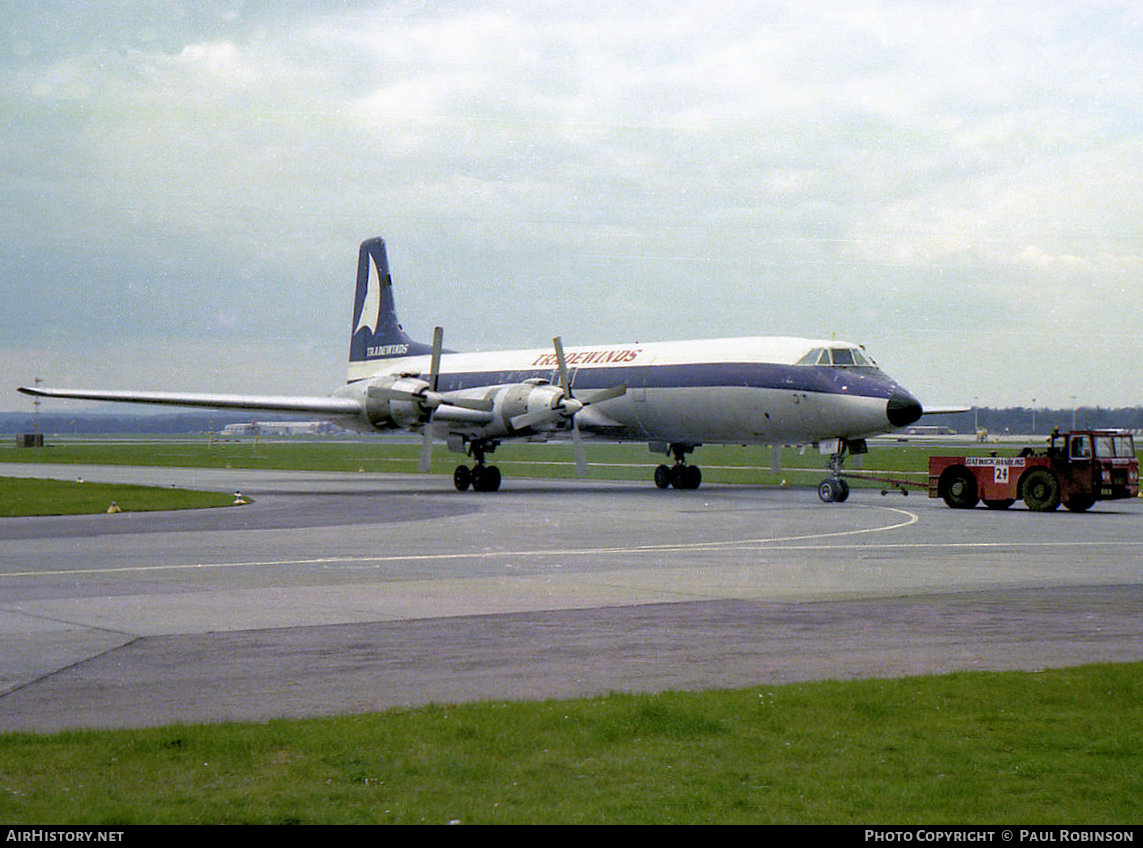 Aircraft Photo of G-AWOV | Canadair CL-44D4-6 | Tradewinds Airways | AirHistory.net #553095