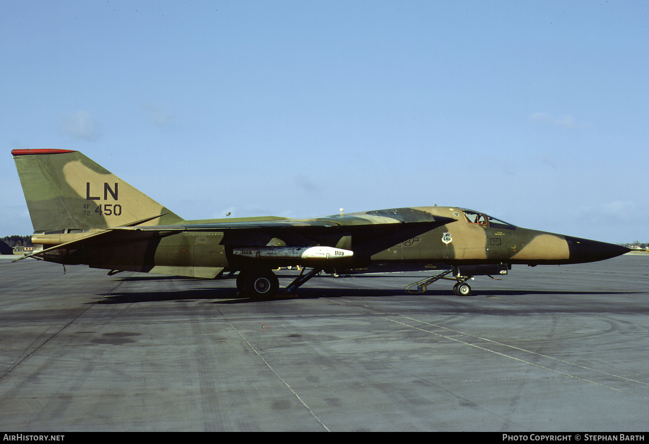 Aircraft Photo of 72-1450 / AF72-450 | General Dynamics F-111F Aardvark | USA - Air Force | AirHistory.net #553133