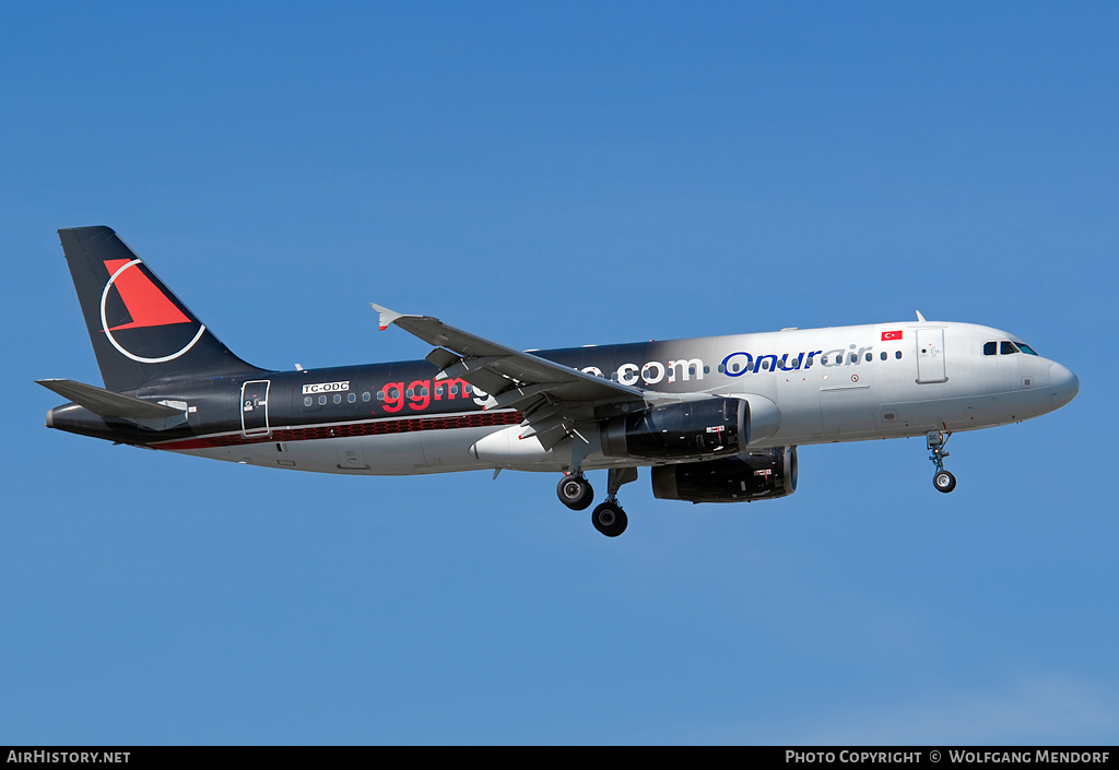 Aircraft Photo of TC-ODC | Airbus A320-233 | Onur Air | AirHistory.net #553144