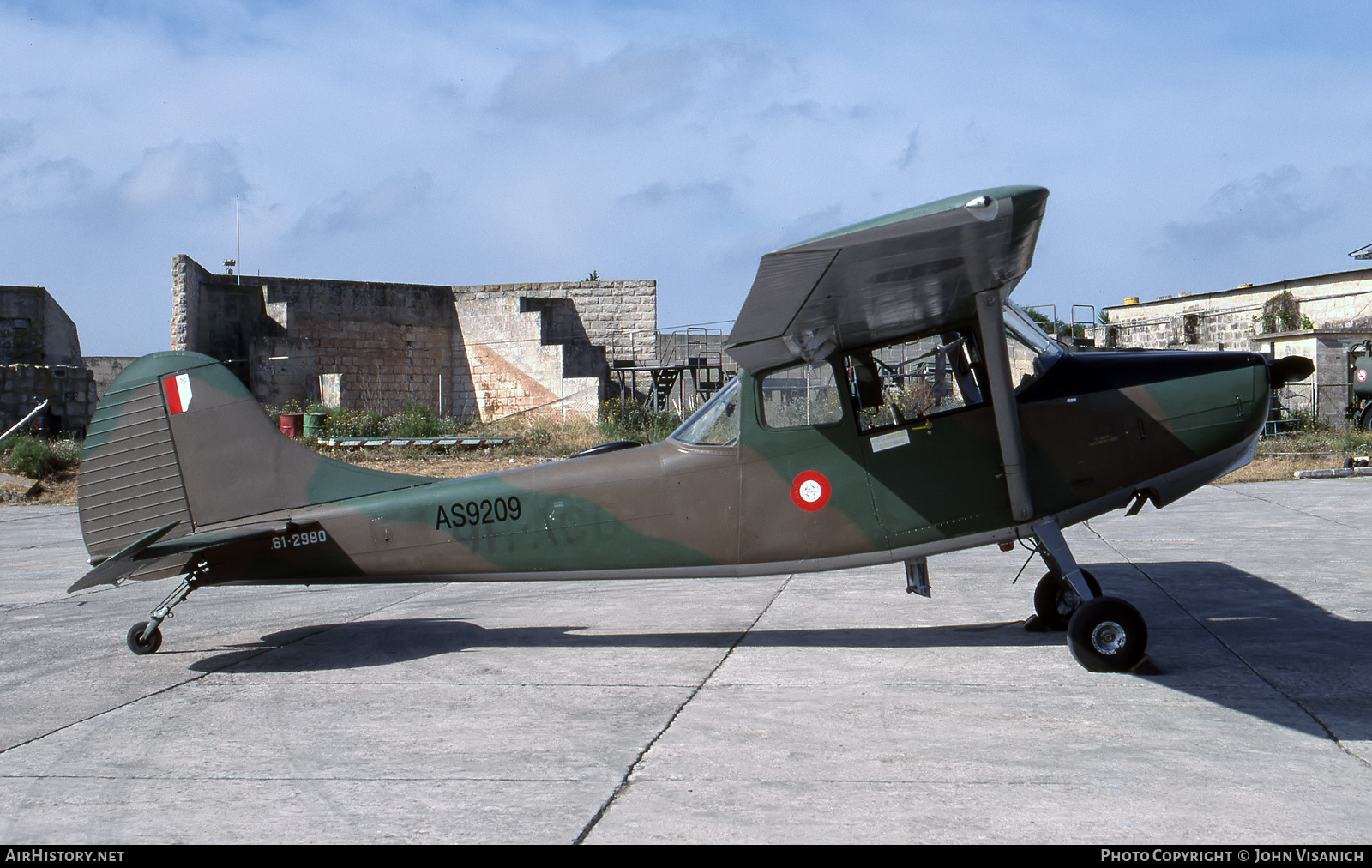 Aircraft Photo of AS9209 / 61-2990 | Cessna O-1E Bird Dog (305C/L-19E) | Malta - Air Force | AirHistory.net #553150