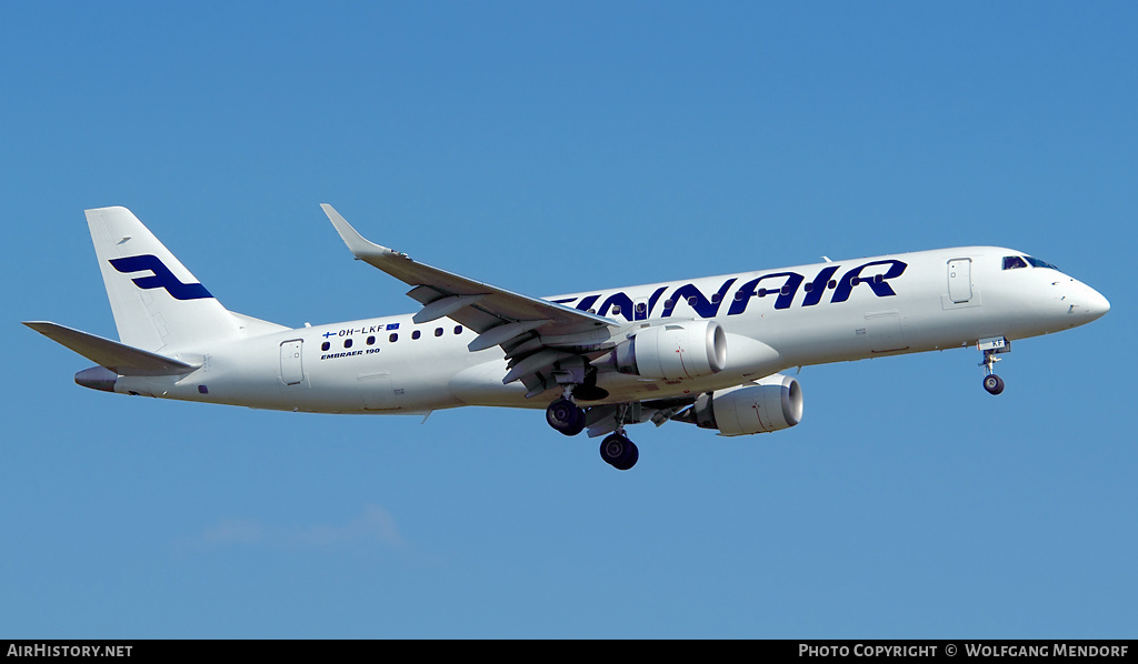 Aircraft Photo of OH-LKF | Embraer 190LR (ERJ-190-100LR) | Finnair | AirHistory.net #553189