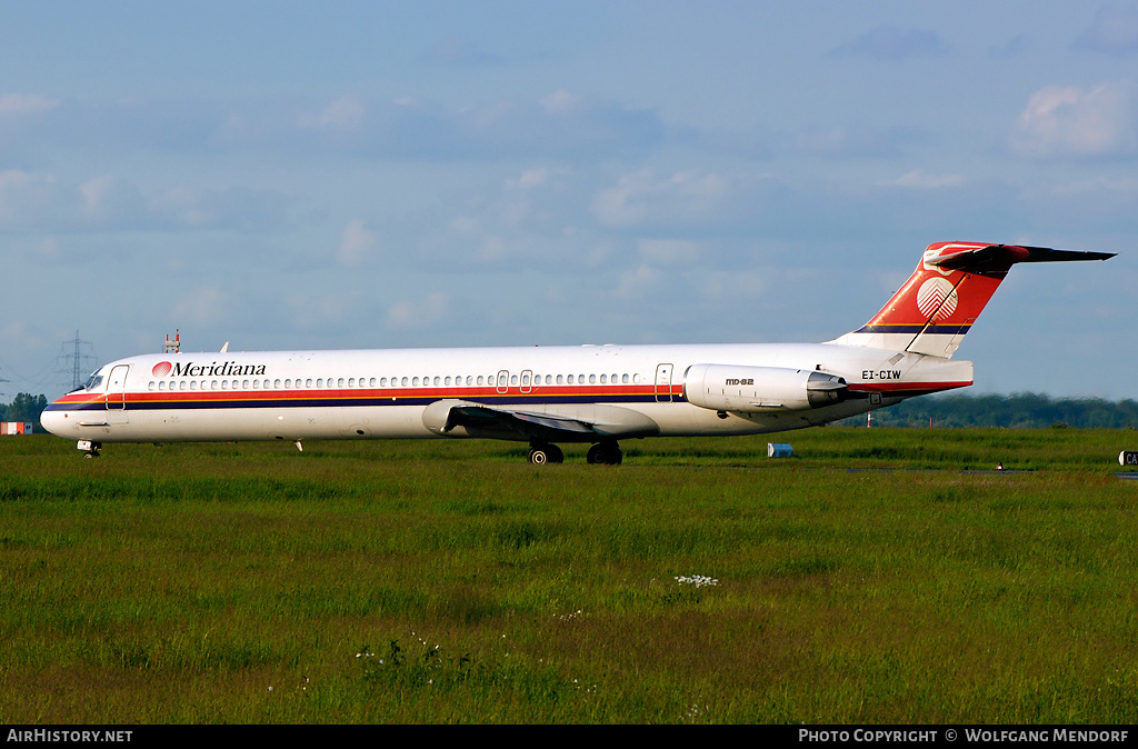 Aircraft Photo of EI-CIW | McDonnell Douglas MD-82 (DC-9-82) | Meridiana | AirHistory.net #553191