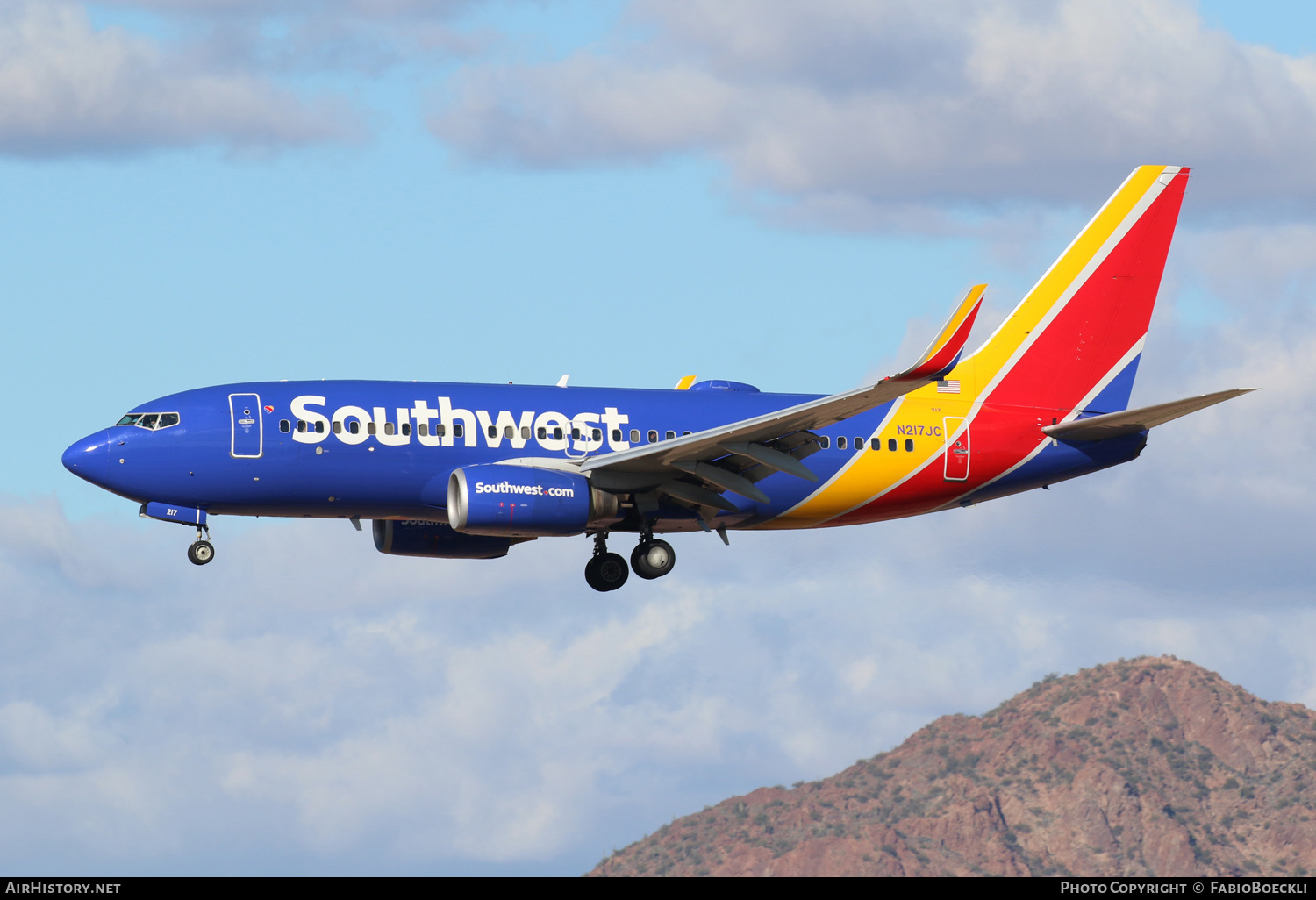 Aircraft Photo of N217JC | Boeing 737-7H4 | Southwest Airlines | AirHistory.net #553208