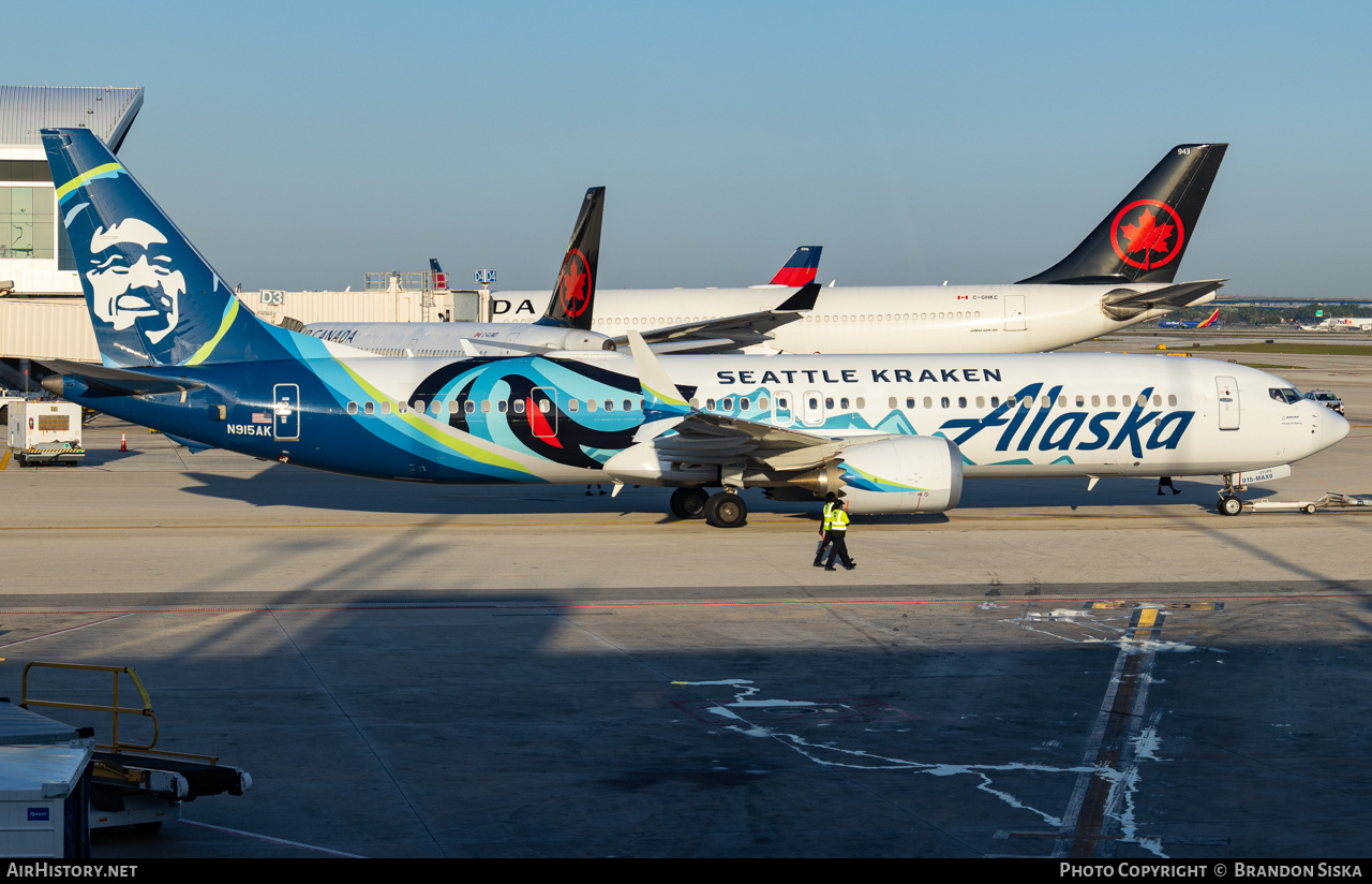 Aircraft Photo of N915AK | Boeing 737-9 Max 9 | Alaska Airlines | AirHistory.net #553216