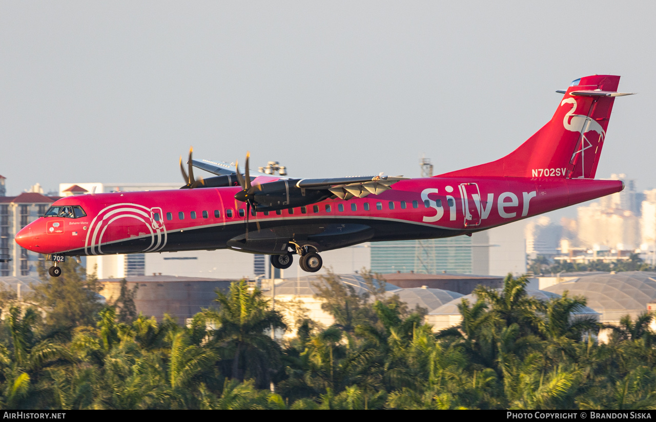 Aircraft Photo of N702SV | ATR ATR-72-600 (ATR-72-212A) | Silver Airways | AirHistory.net #553218