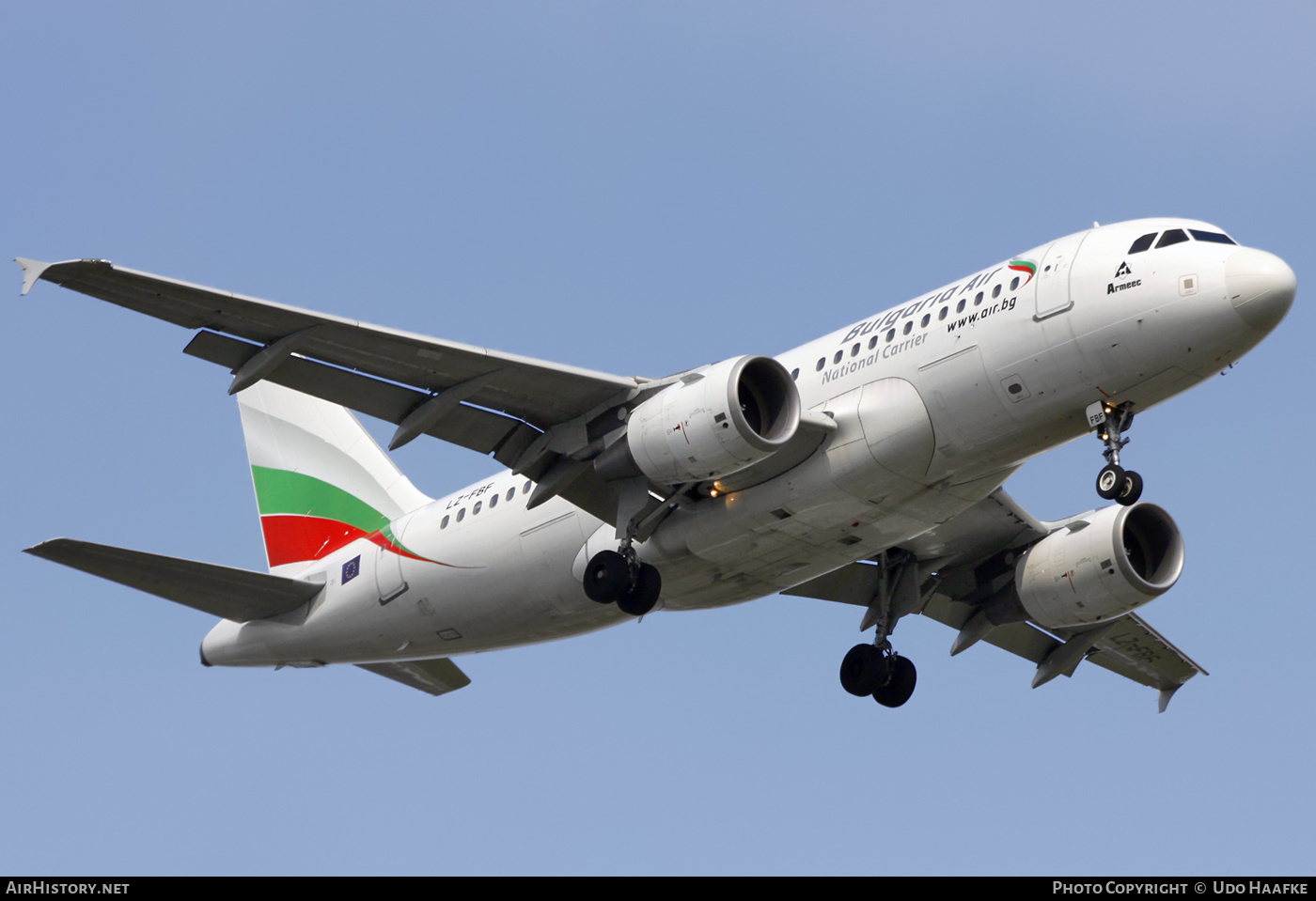 Aircraft Photo of LZ-FBF | Airbus A319-111 | Bulgaria Air | AirHistory.net #553269