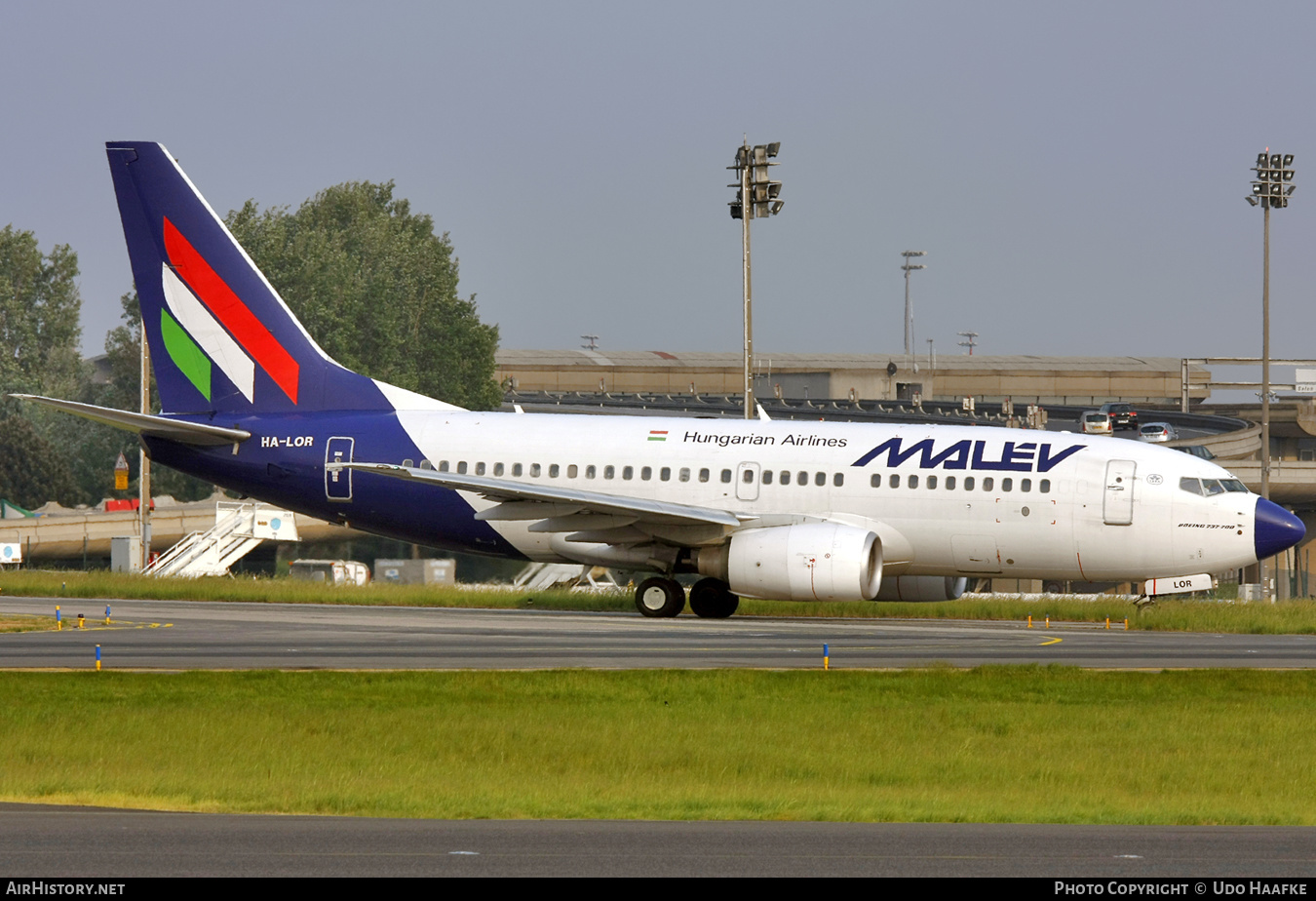 Aircraft Photo of HA-LOR | Boeing 737-7Q8 | Malév - Hungarian Airlines | AirHistory.net #553275