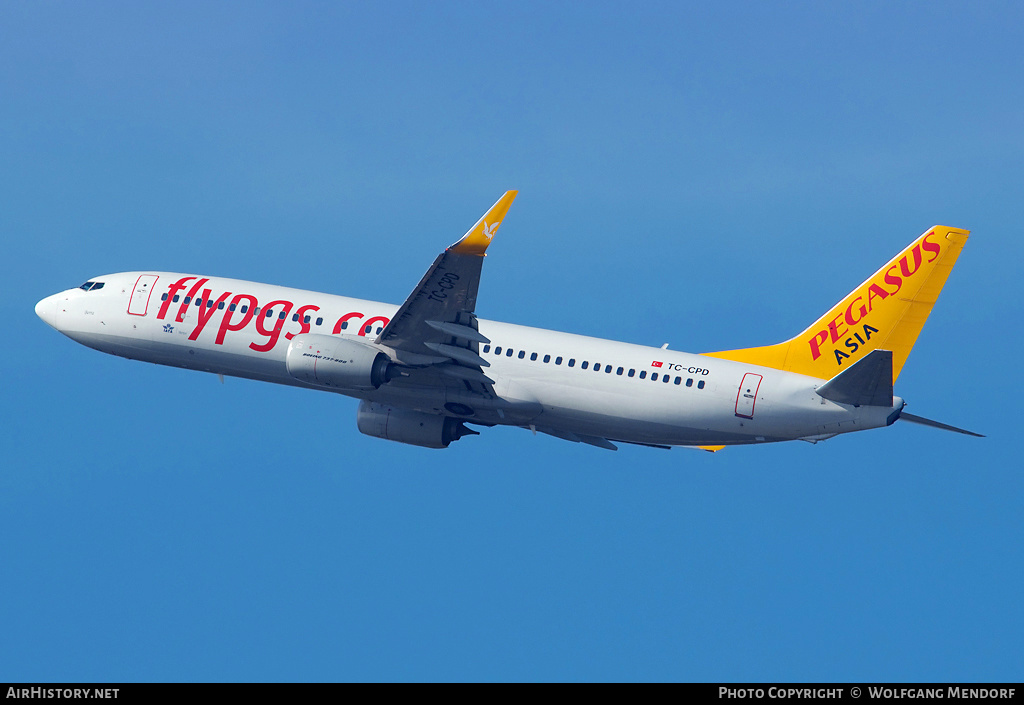 Aircraft Photo of TC-CPD | Boeing 737-82R | Pegasus Asia | AirHistory.net #553280