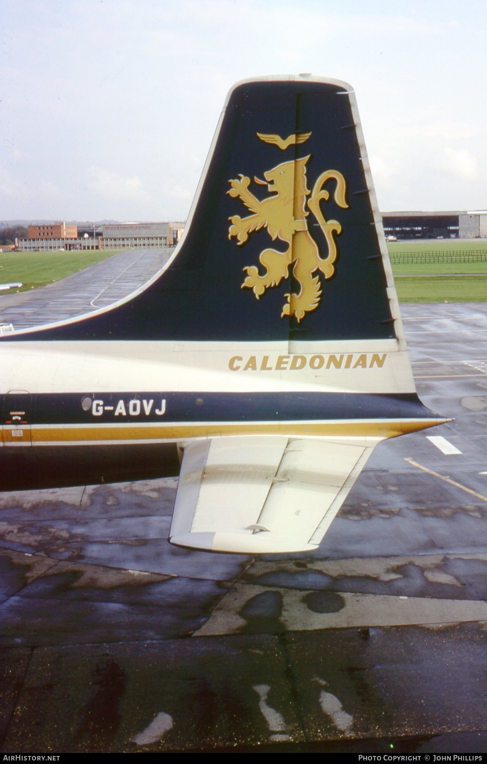 Aircraft Photo of G-AOVJ | Bristol 175 Britannia 312 | Caledonian Airways | AirHistory.net #553340