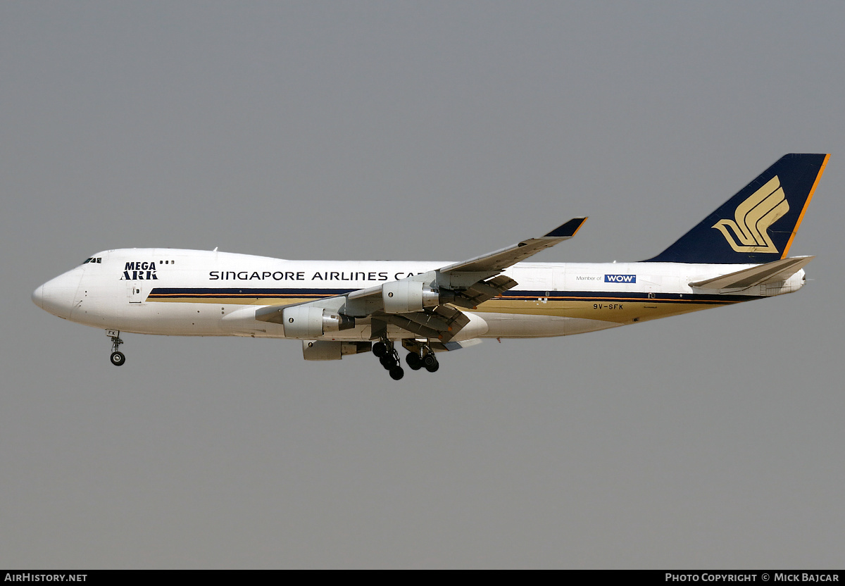 Aircraft Photo of 9V-SFK | Boeing 747-412F/SCD | Singapore Airlines Cargo | AirHistory.net #553385