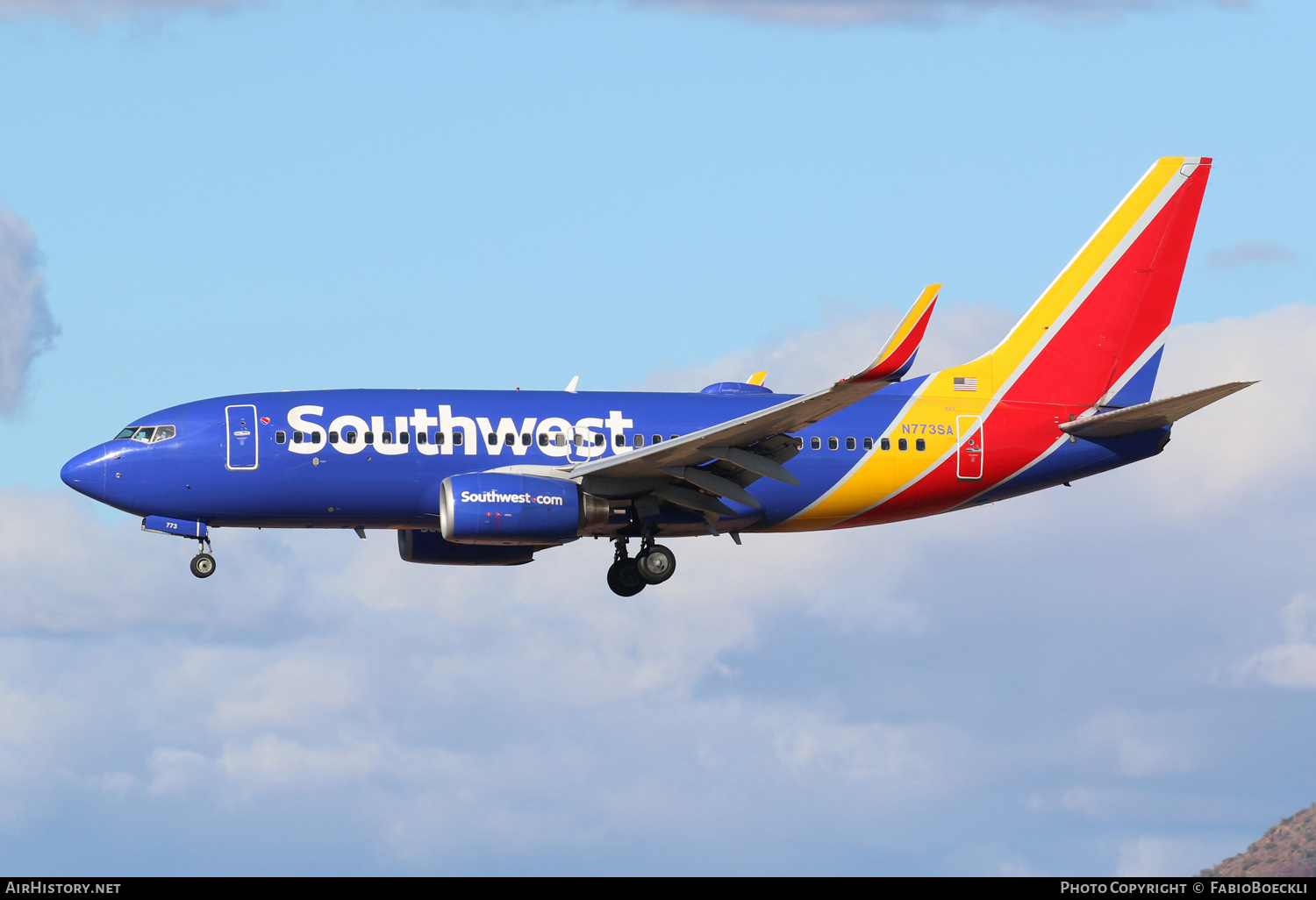Aircraft Photo of N773SA | Boeing 737-7H4 | Southwest Airlines | AirHistory.net #553433