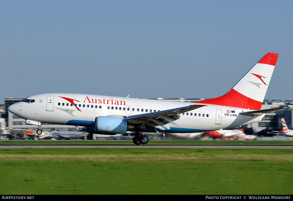 Aircraft Photo of OE-LNN | Boeing 737-7Z9 | Austrian Airlines ...